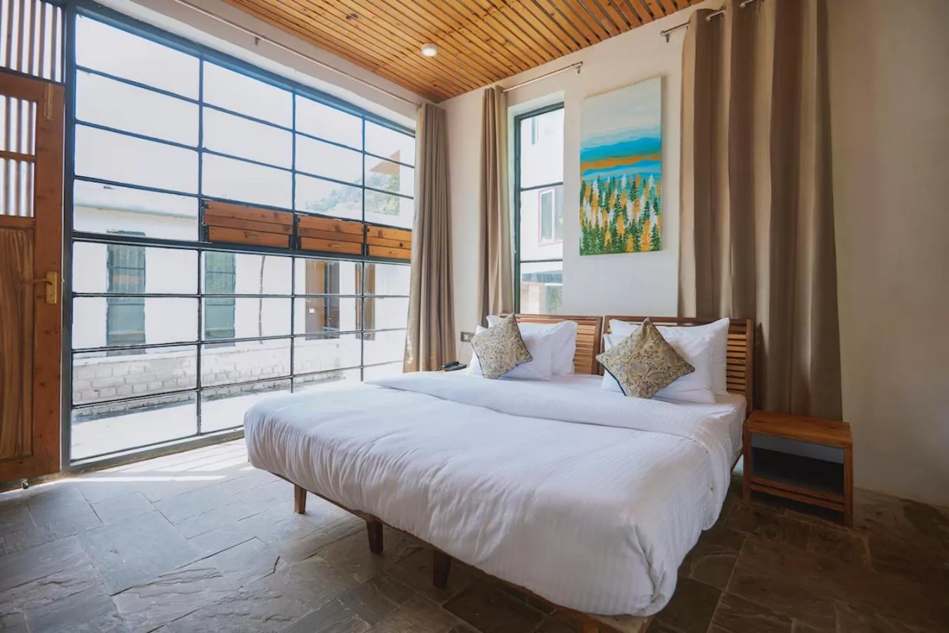 Bed in Nishantam Rishikesh