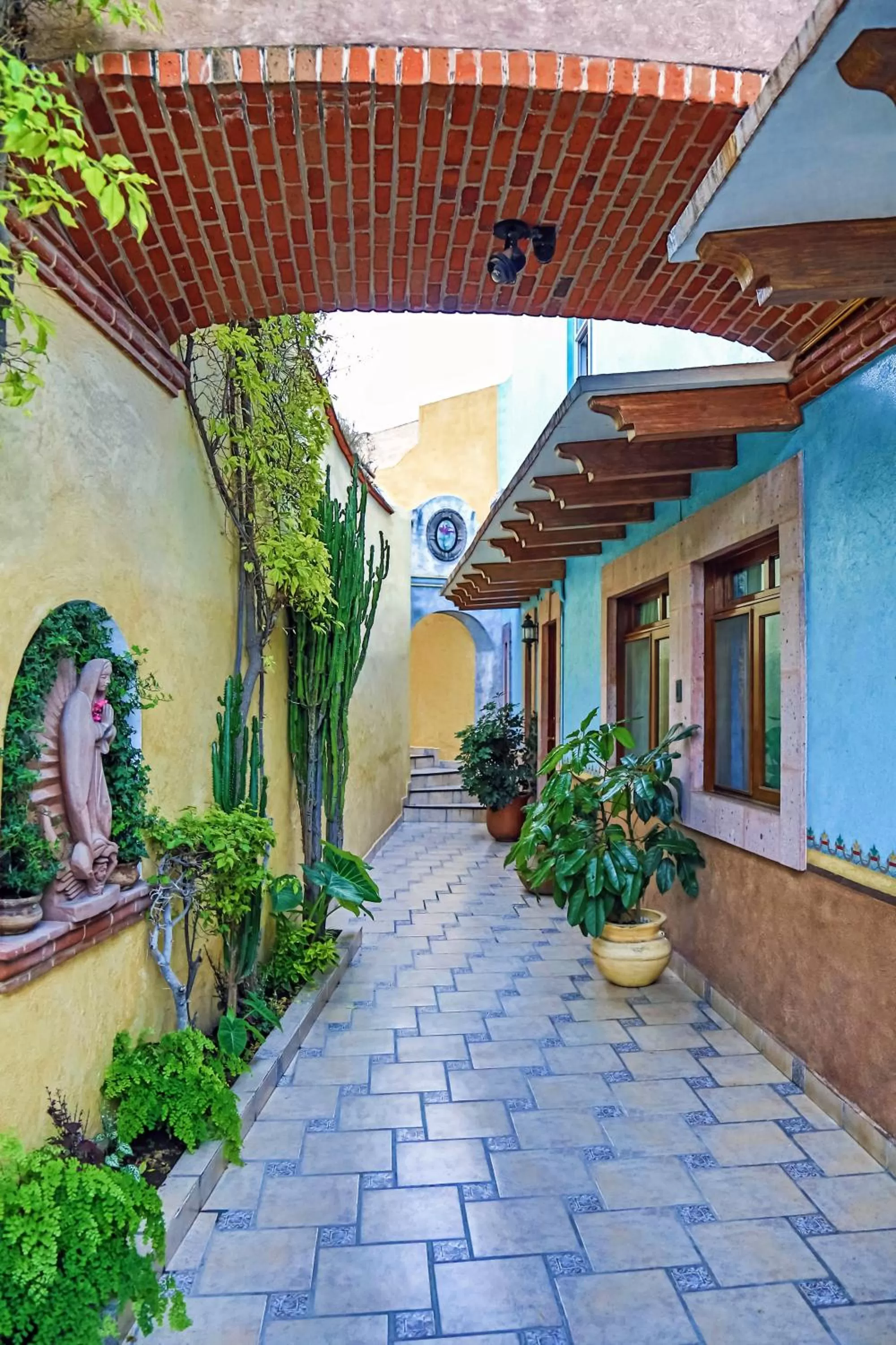 Patio in Hotel La Plaza de Tequisquiapan