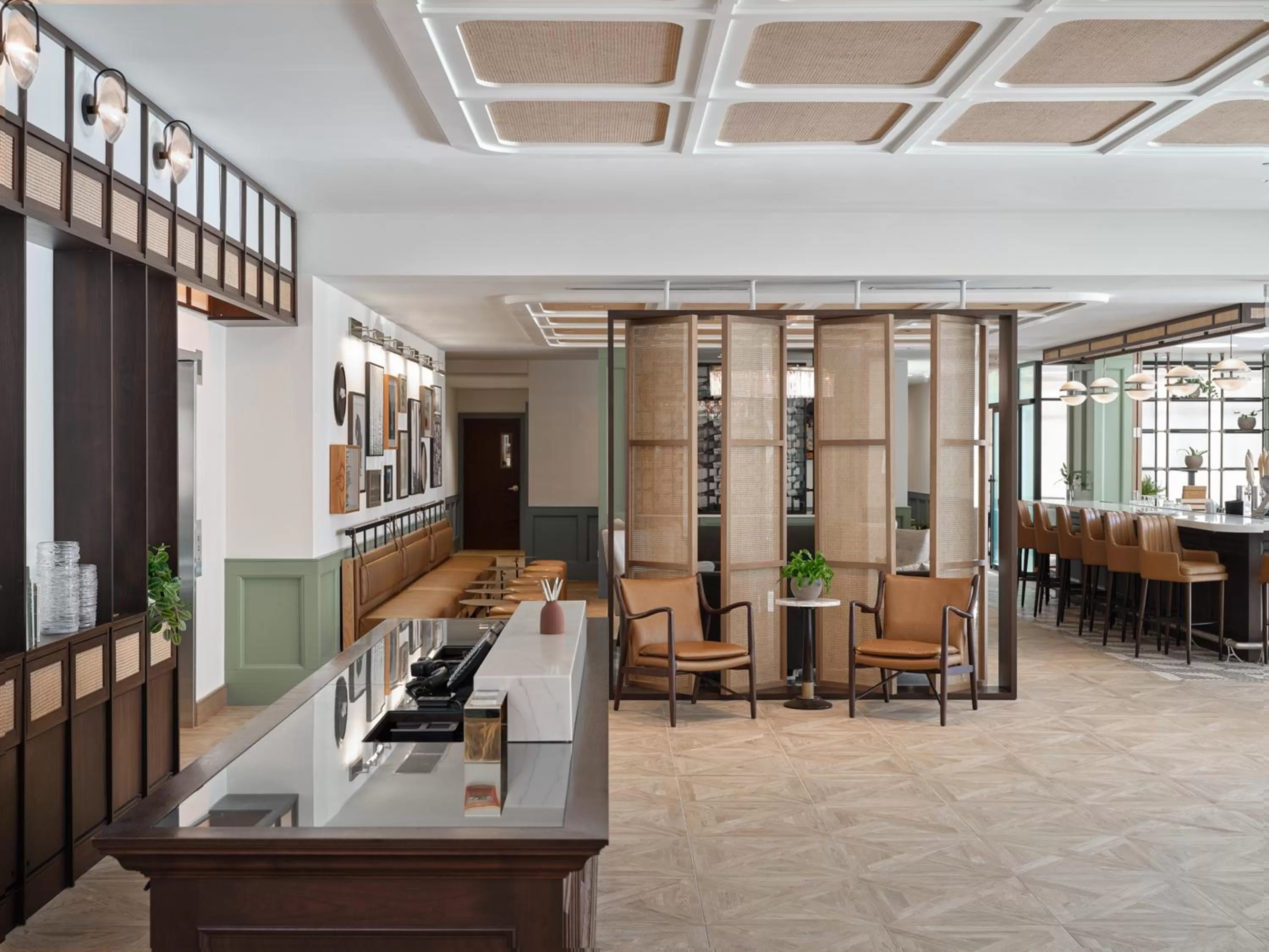 Lobby or reception in Six South St. Hotel