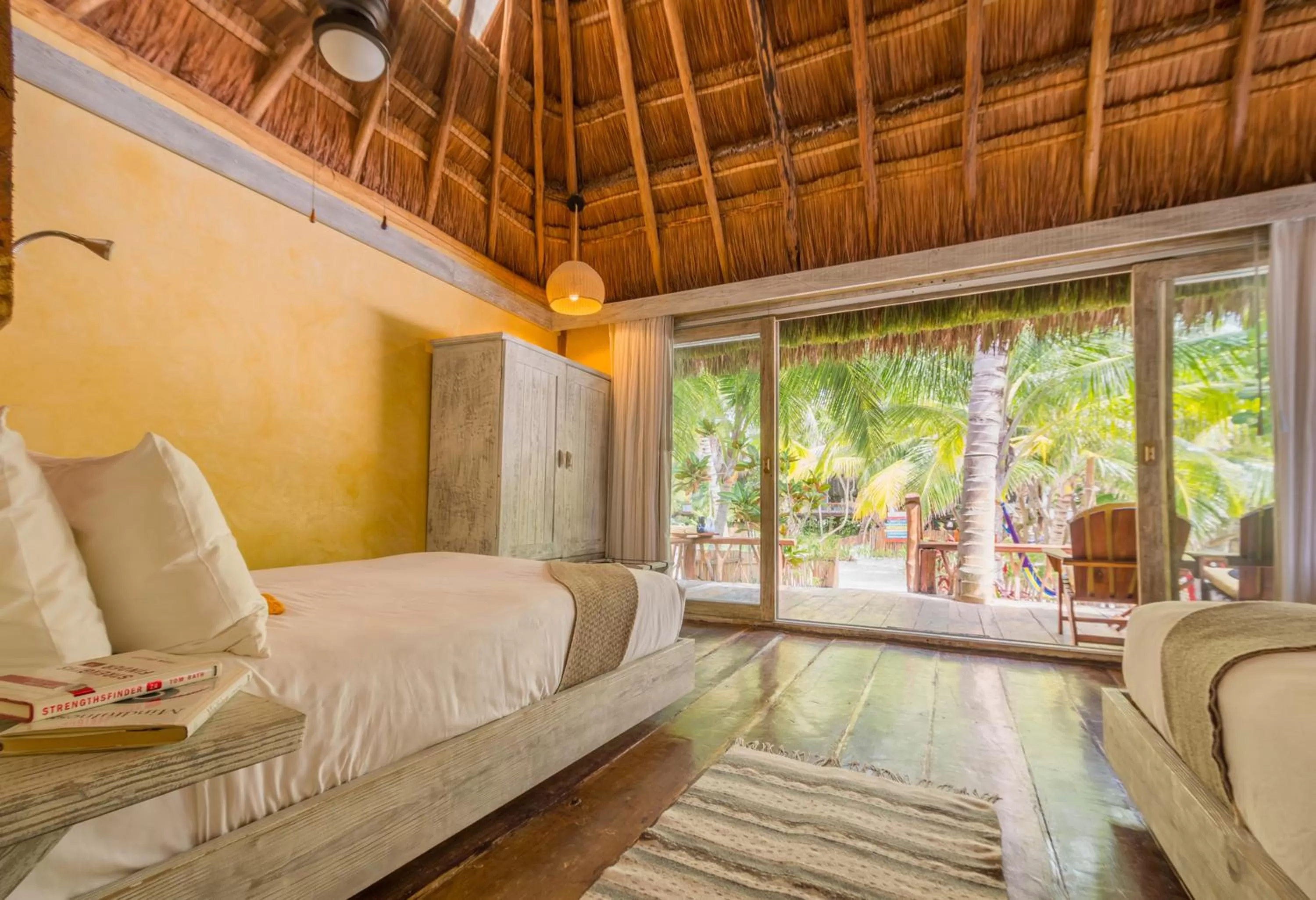 Bedroom, Bed in Villa Pescadores Tulum-Beachfront hotel by Ahau Collection