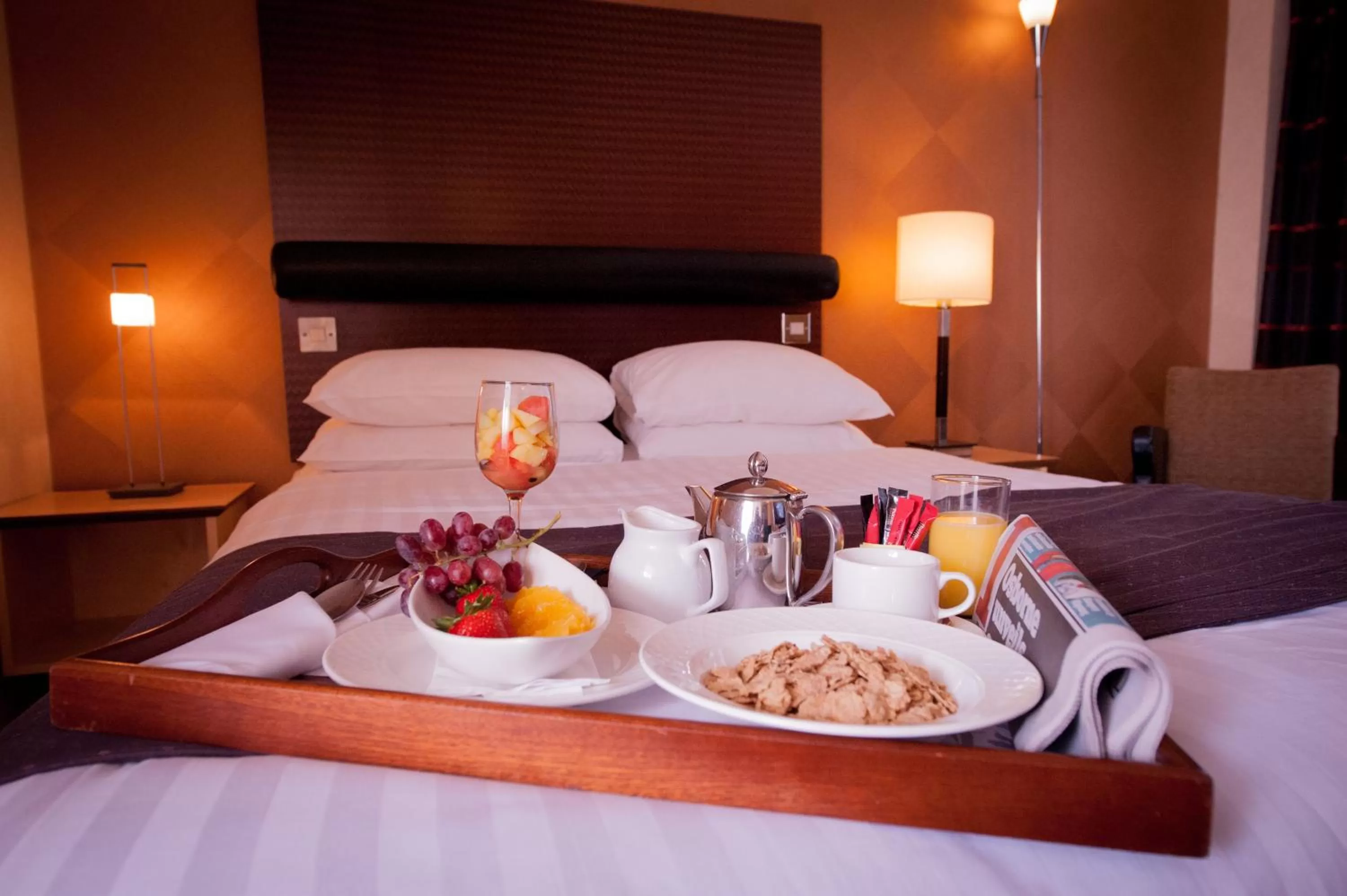 Decorative detail, Bed in The Angel Hotel