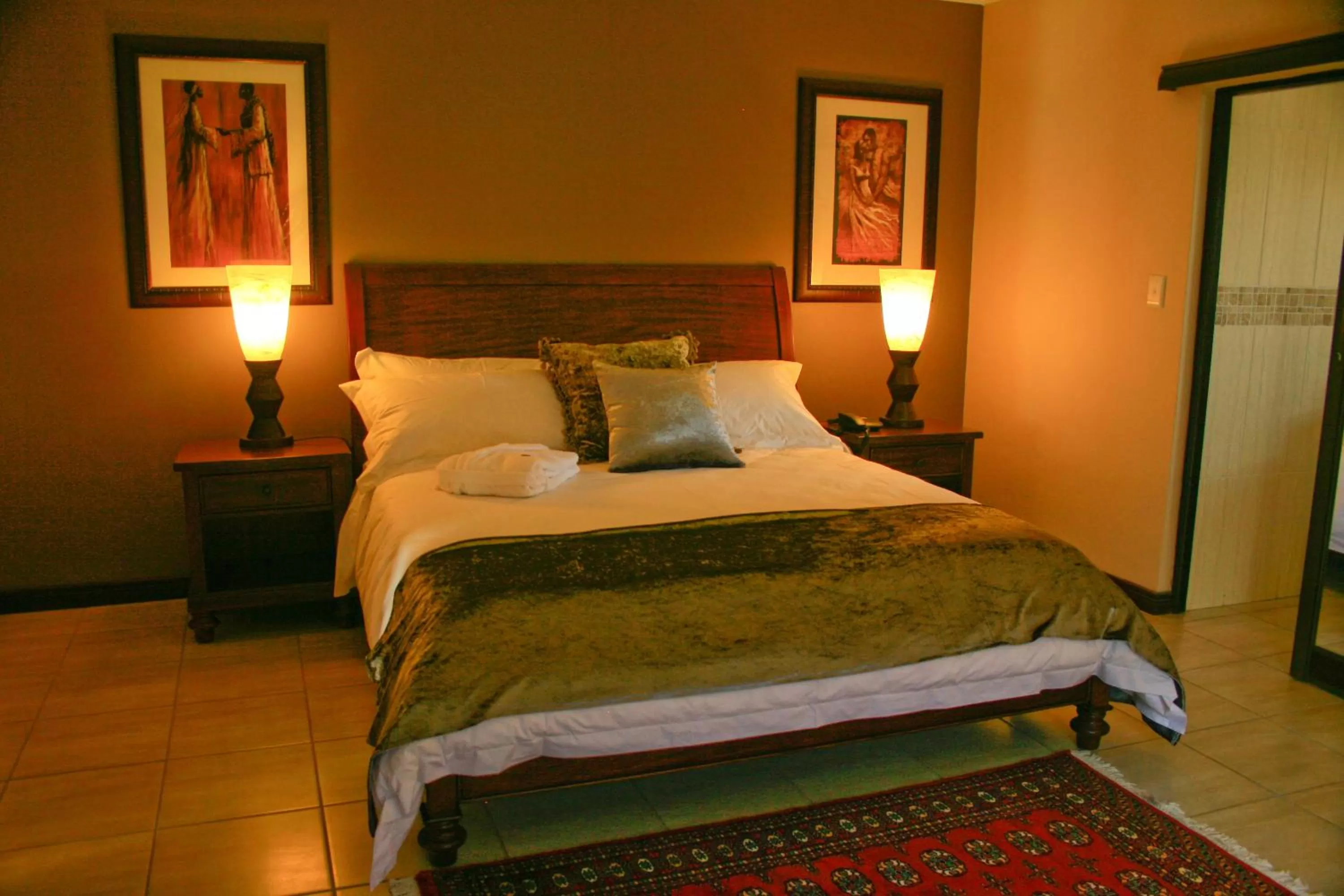 Bedroom, Bed in Eco Park Lodge