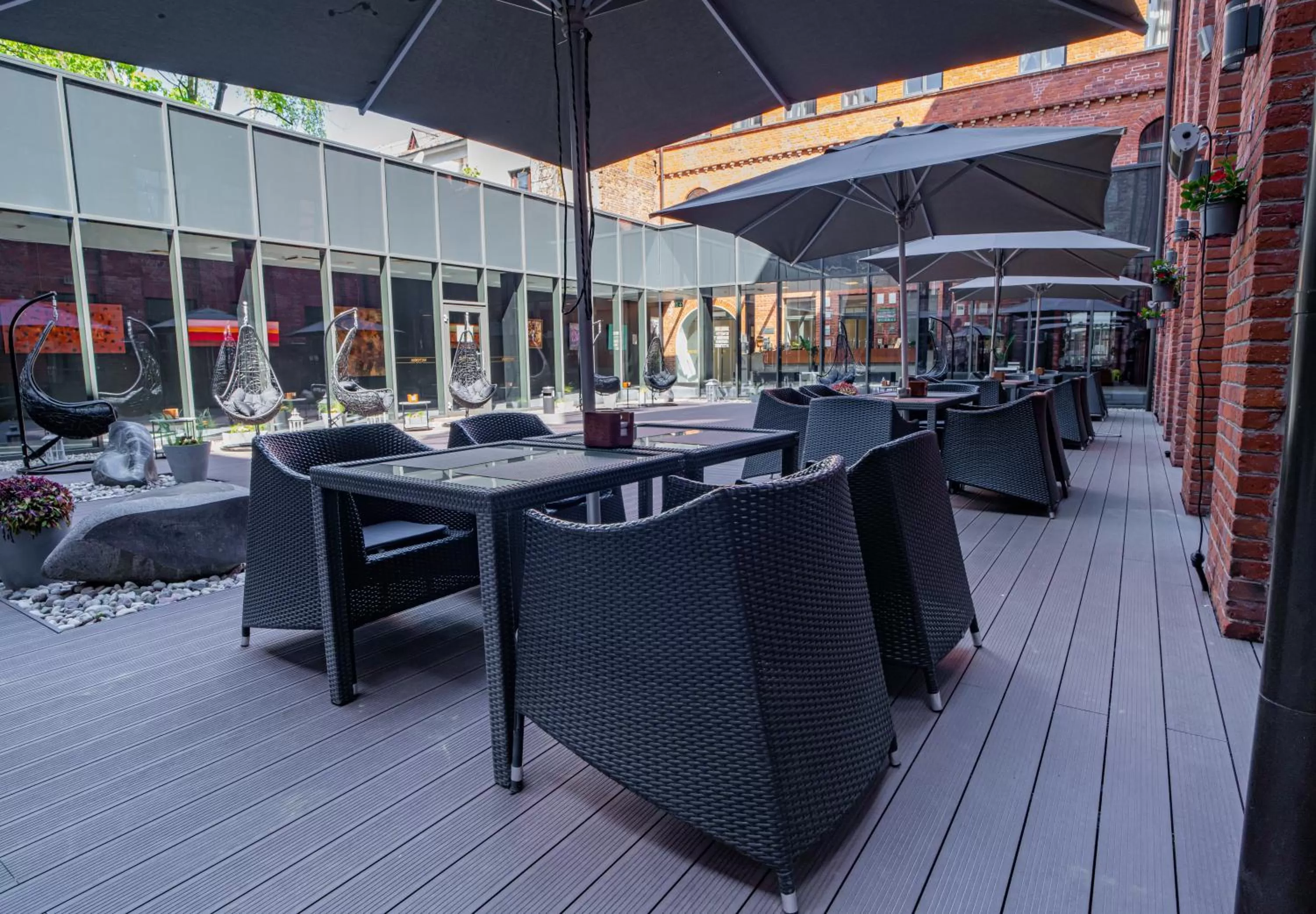 Balcony/Terrace in VICTORIA Hotel Kaunas