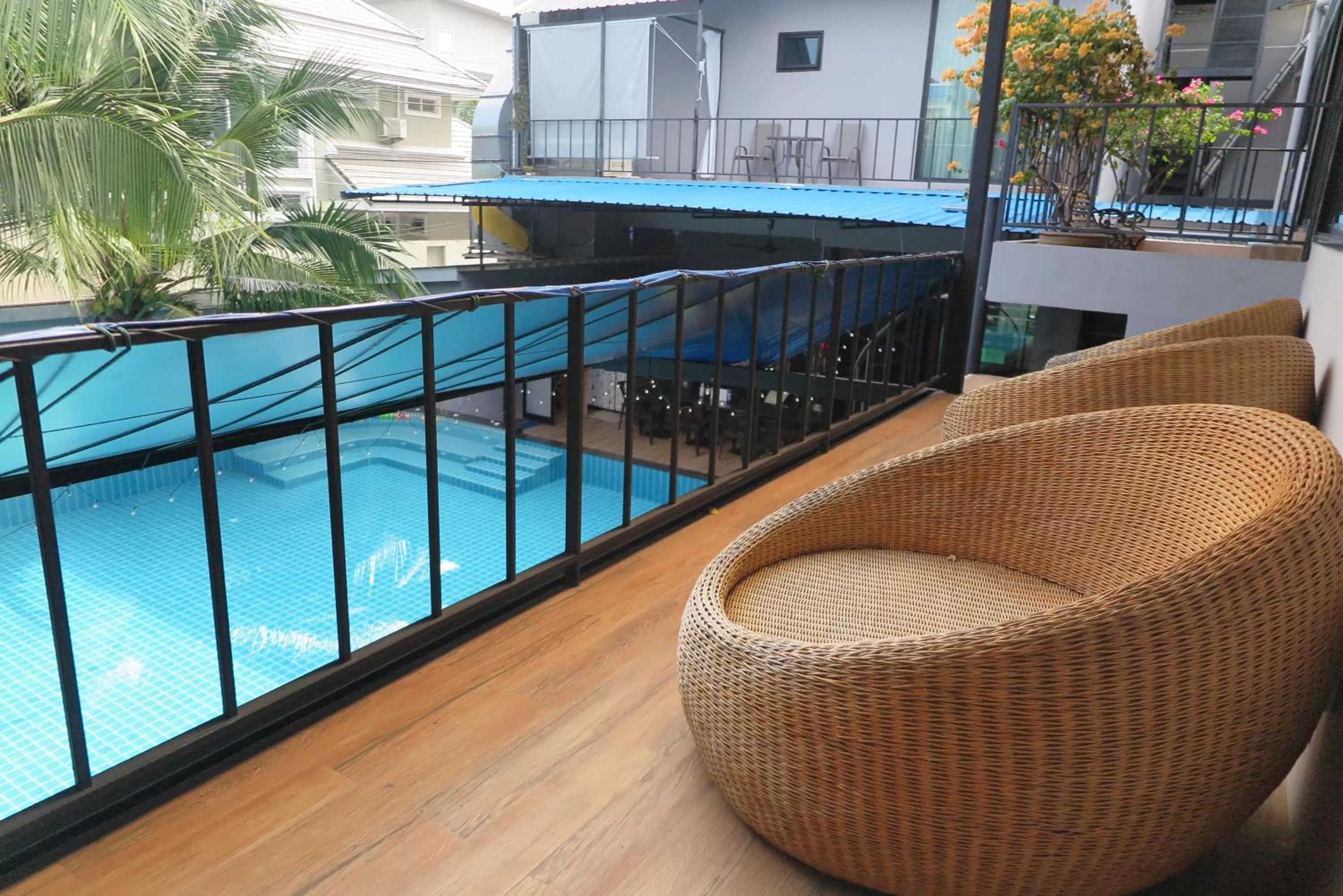 Pool view in V20 Boutique Jacuzzi Hotel