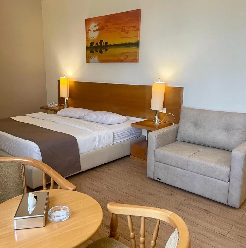 Bed in Caesar Hotel Ramallah