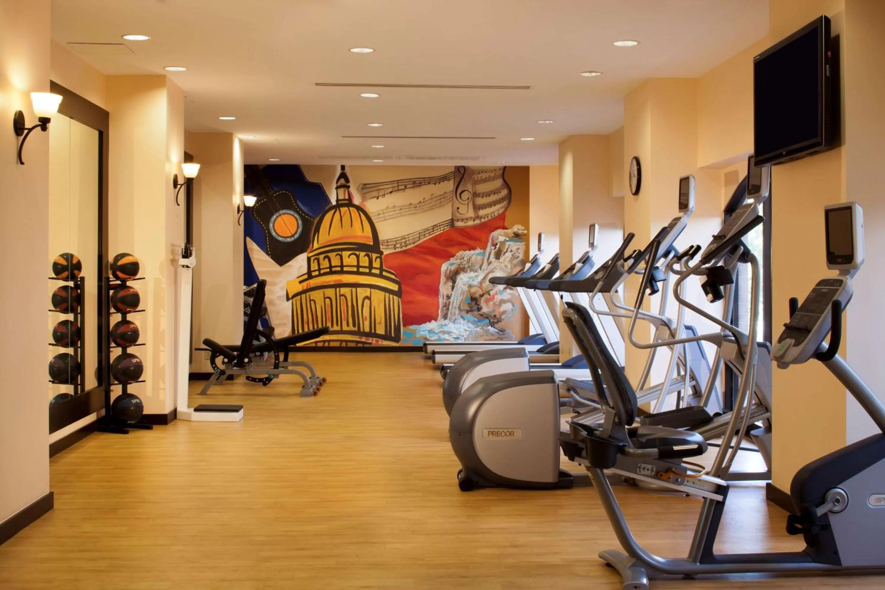 Fitness centre/facilities in Hilton Garden Inn Austin Downtown
