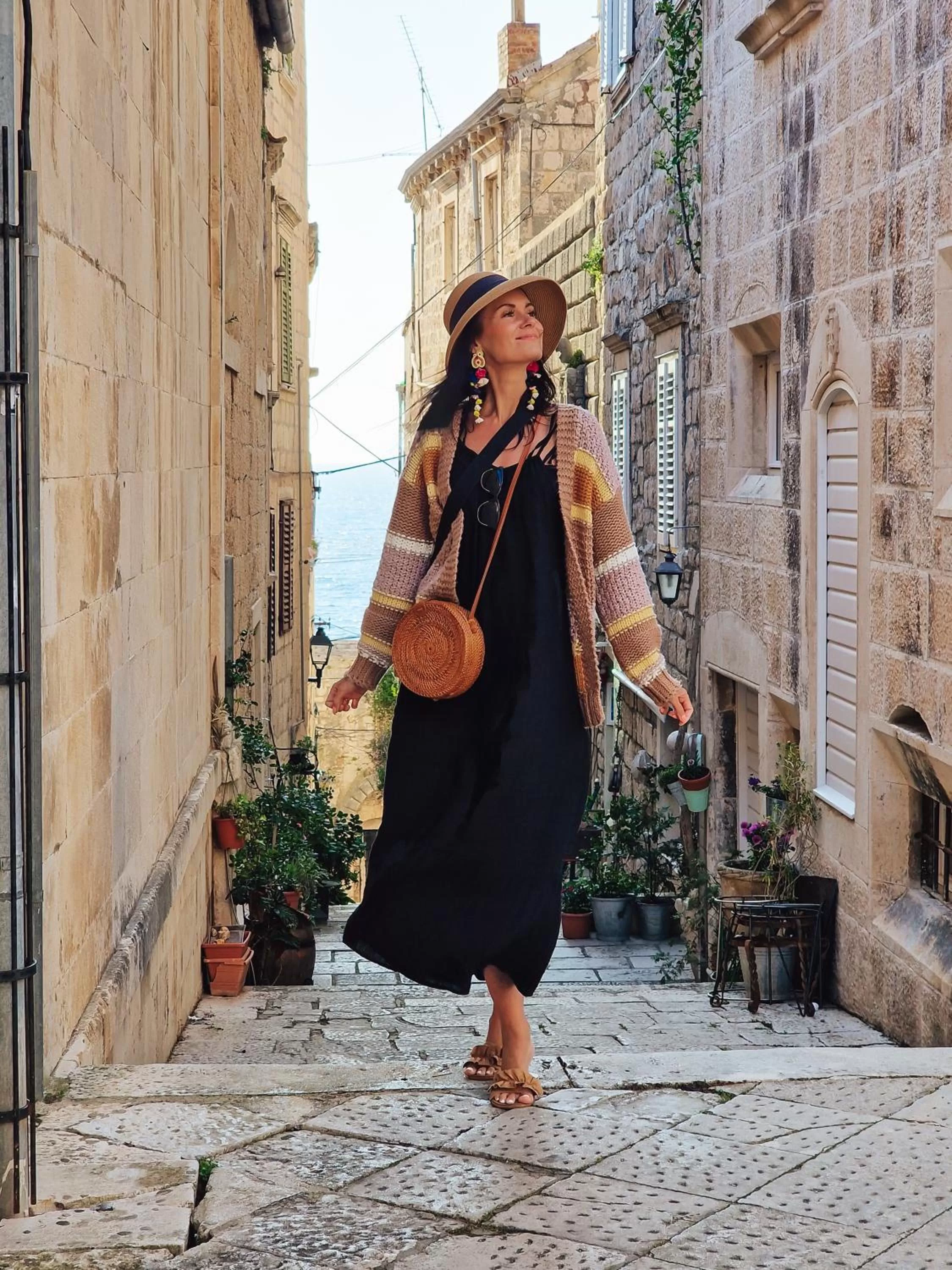 Quiet street view in Hotel Korkyra