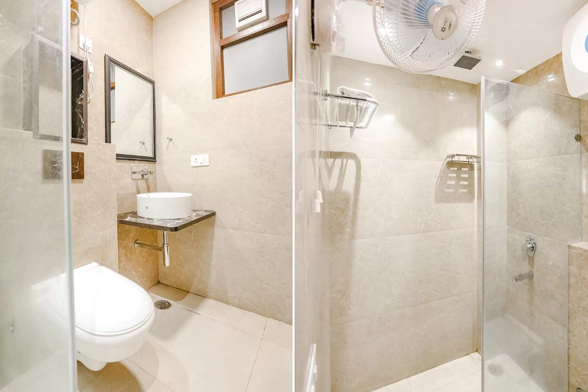 Bathroom in FabExpress Aerosky Deluxe - Nr Yashobhoomi Convention Centre