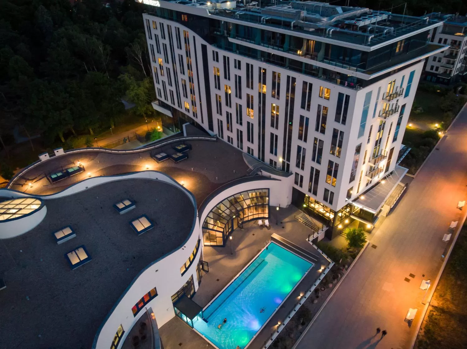 Bird's eye view in aja Warnemünde