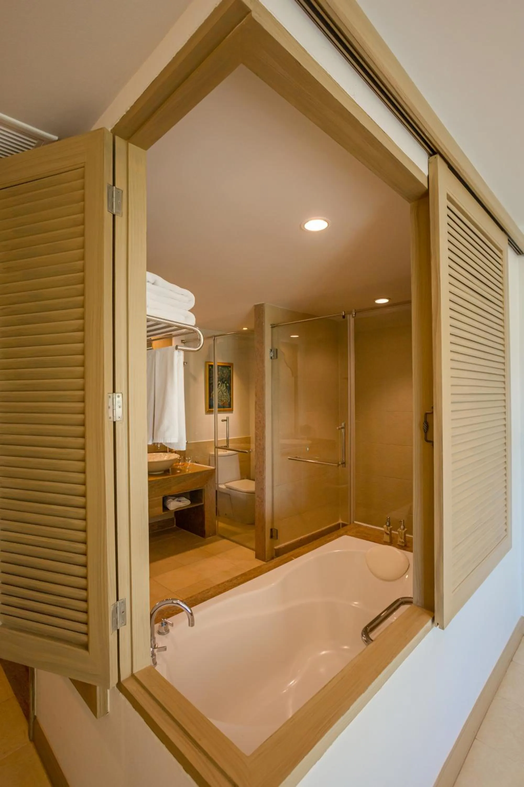 Bathroom, Bed in Ravindra Beach Resort & Spa - SHA Extra Plus