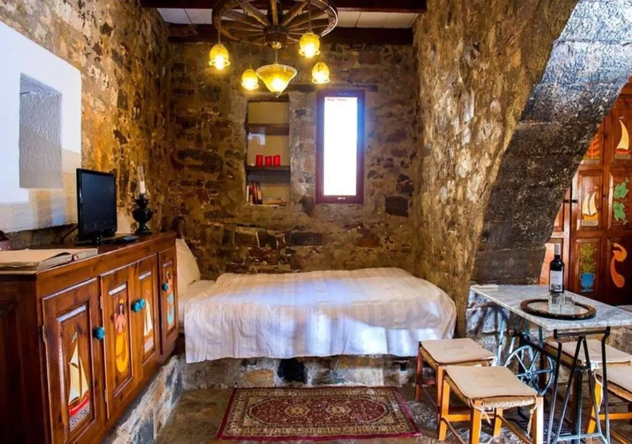 Bedroom, Bed in The Traditional Homes of Crete