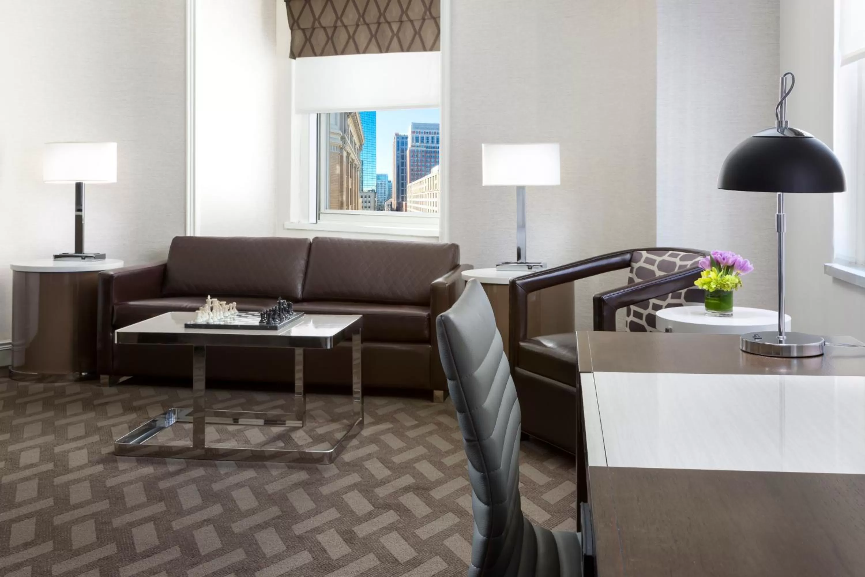 Living room in Hilton Boston Park Plaza
