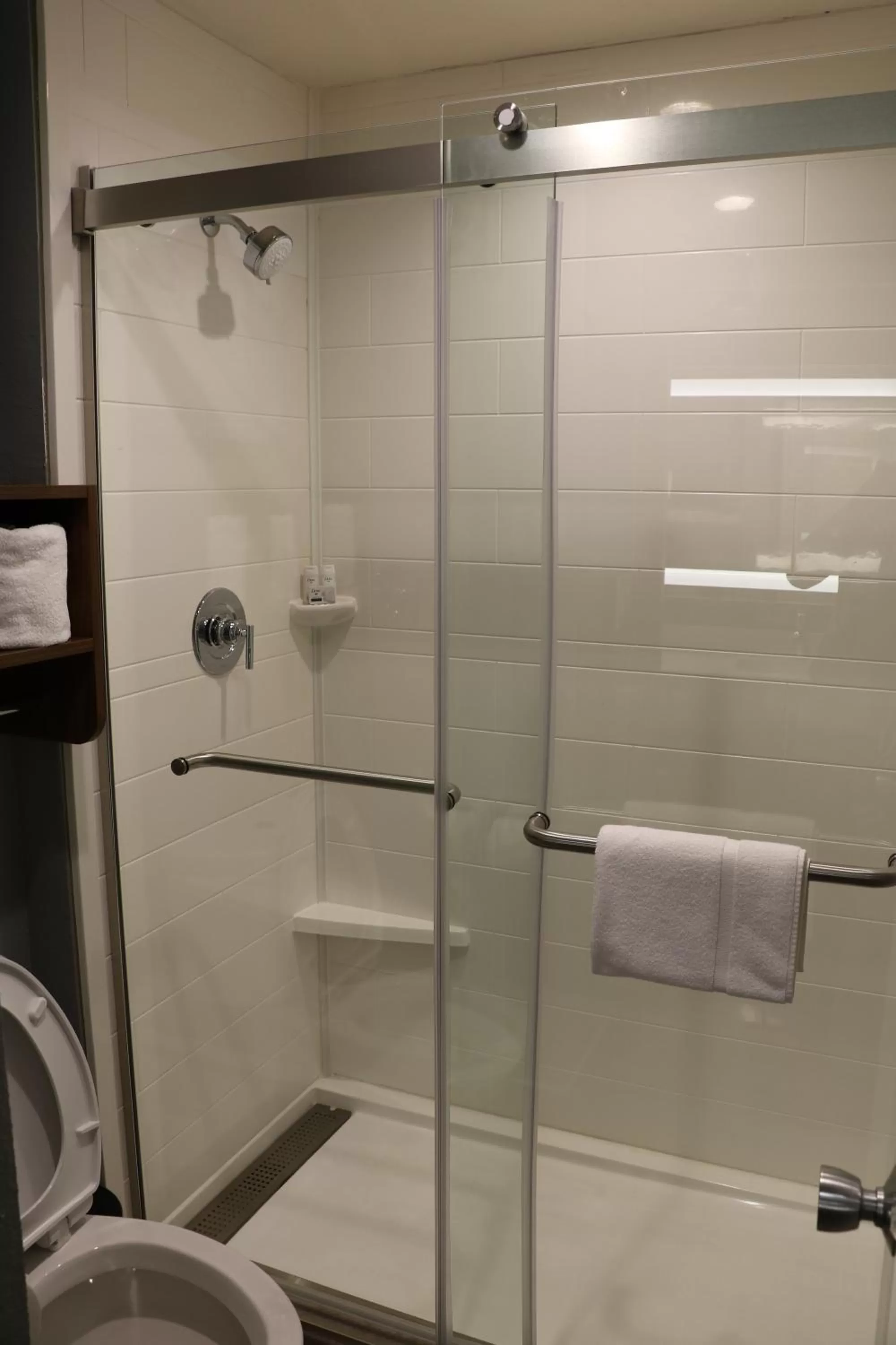 Shower in La Quinta by Wyndham Chicago Gurnee