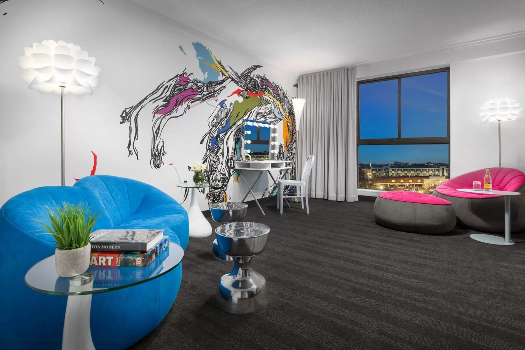 Living room in Studio Allston Hotel Boston