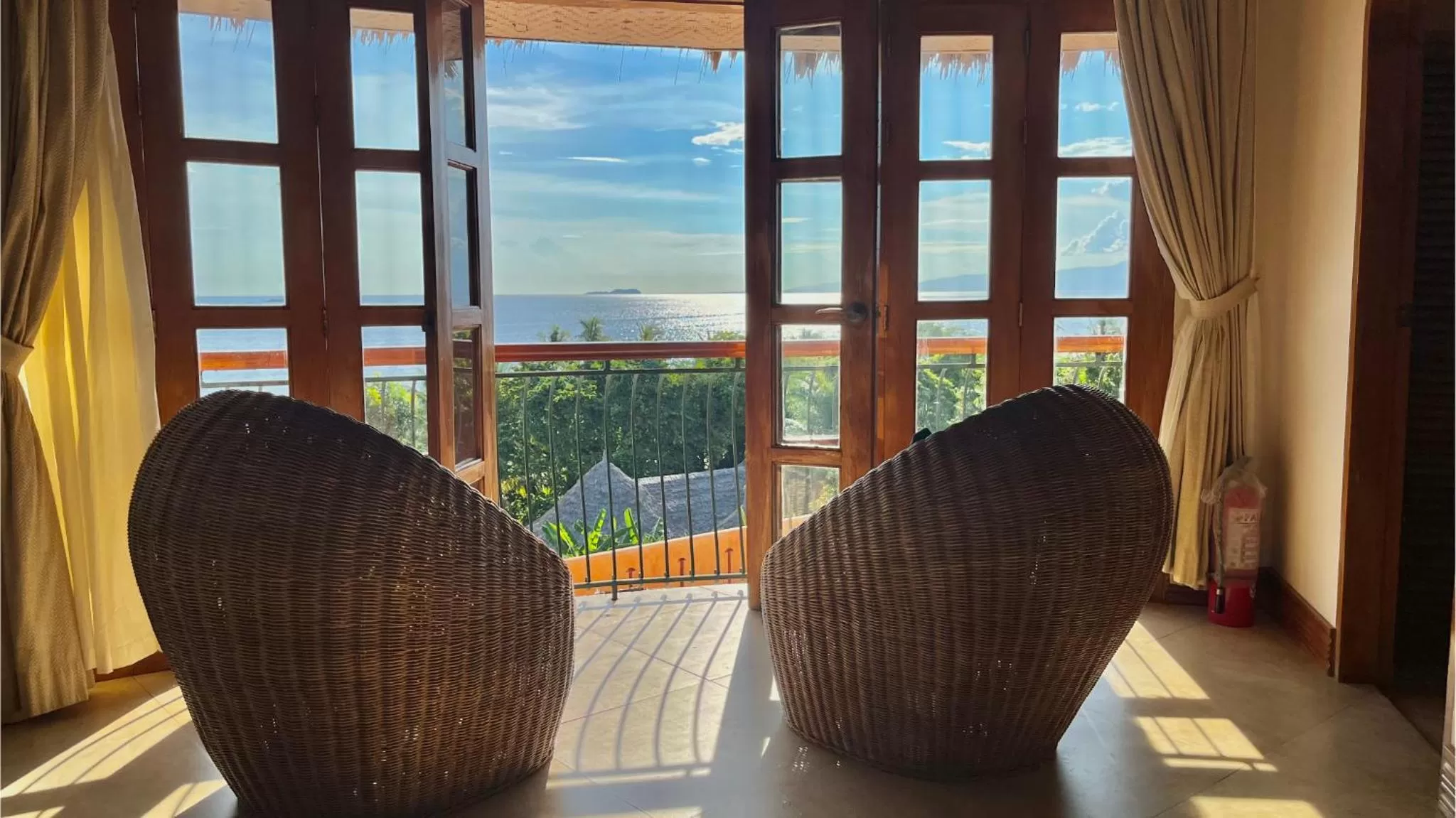 Sea view in Coco Grove Beach Resort, Siquijor Island