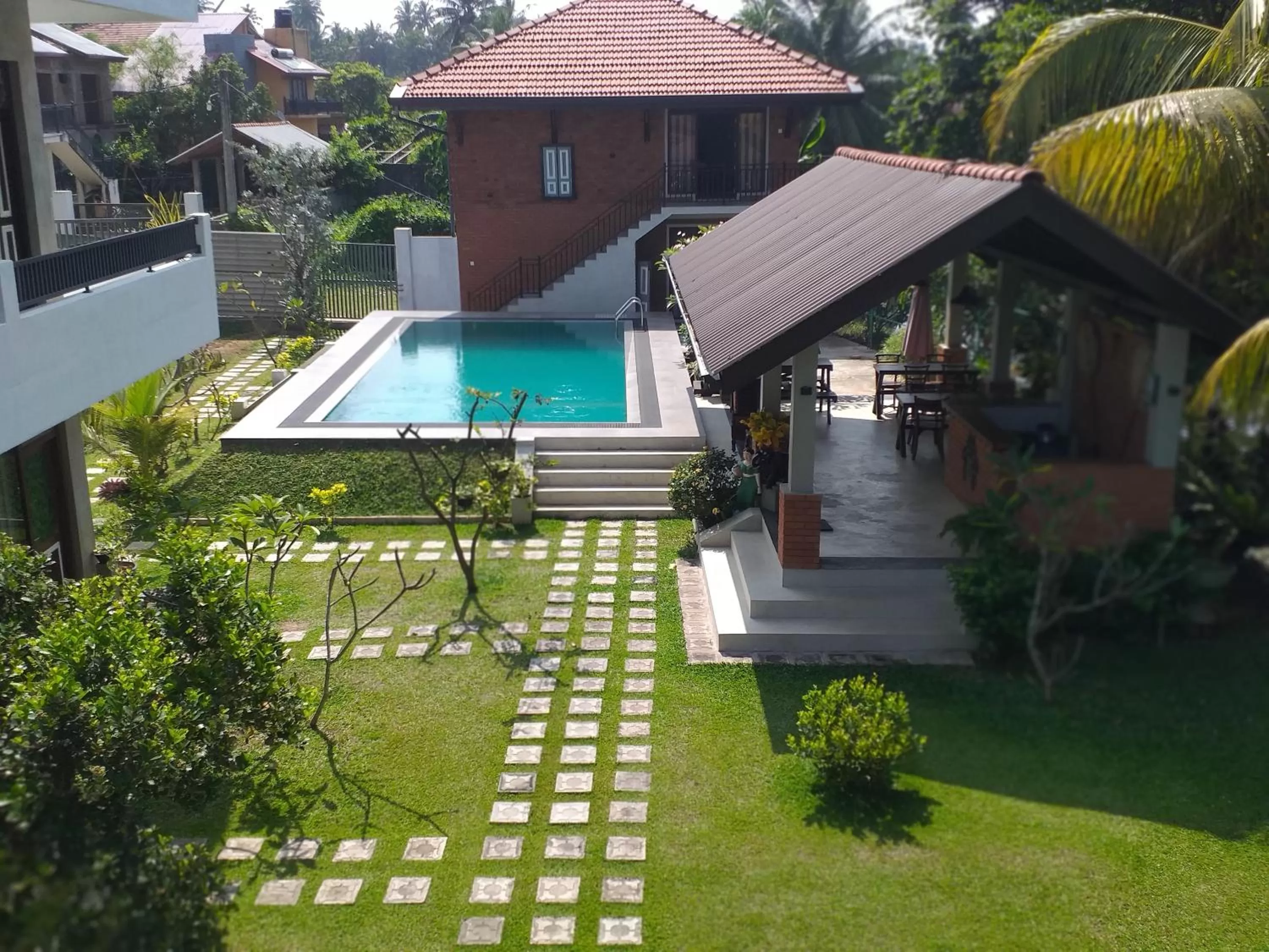 Swimming pool, Pool View in Green Wood Villa Negombo