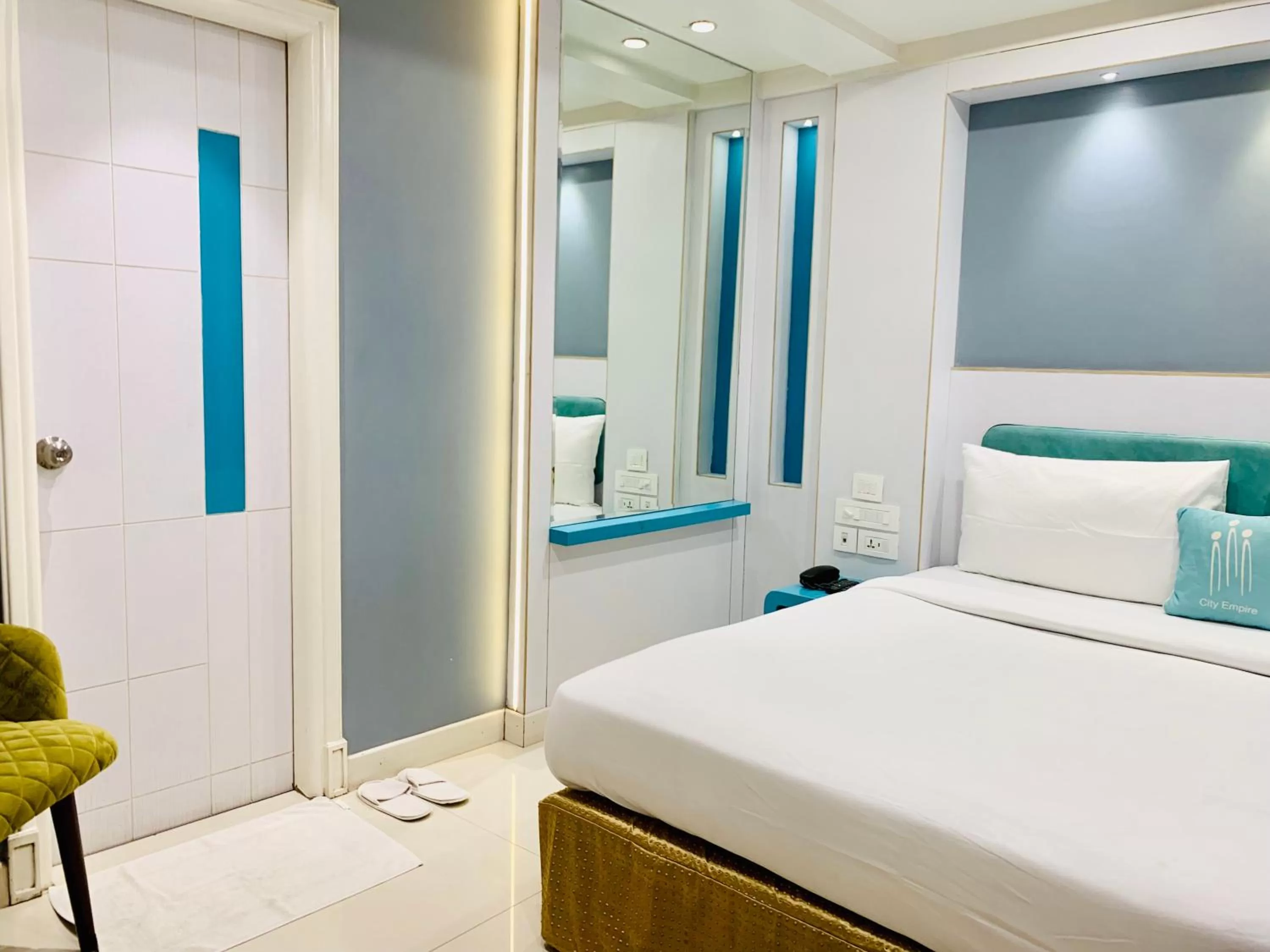 Photo of the whole room, Bed in City Empire - New Delhi Railway Station, Near Connaught Place