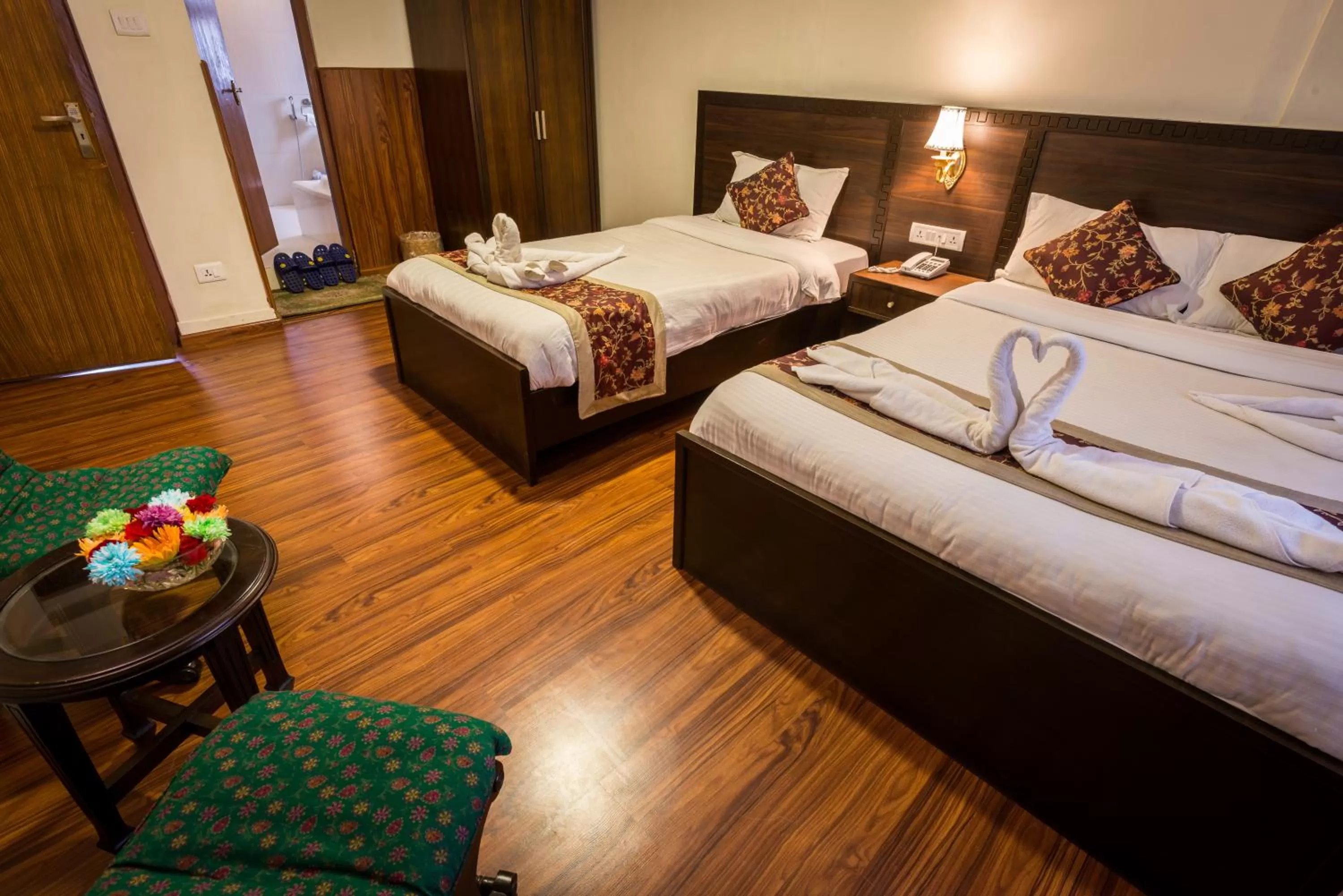 Bed in Hotel Yambu kathmandu