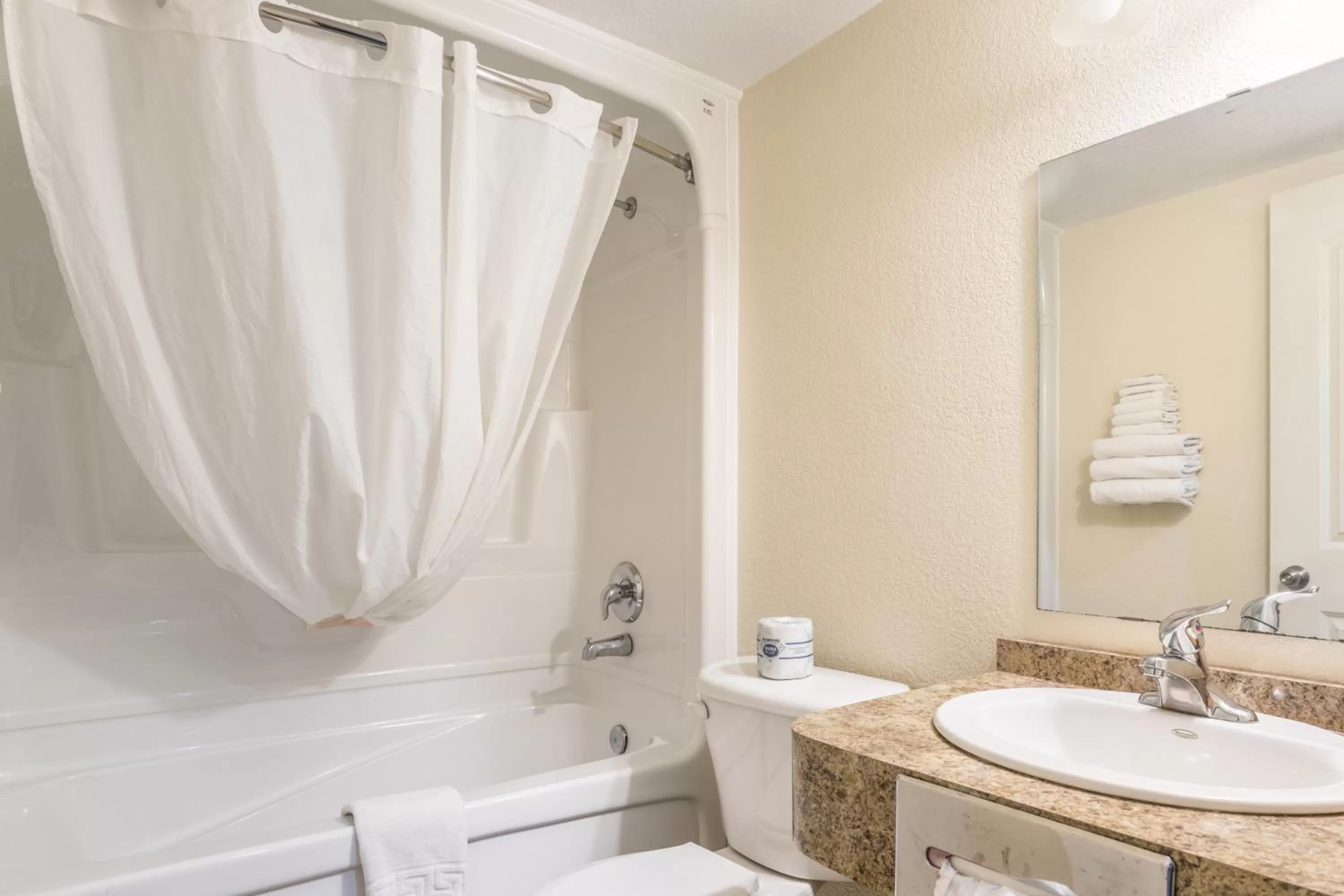 Bathroom in Knights Inn Orillia