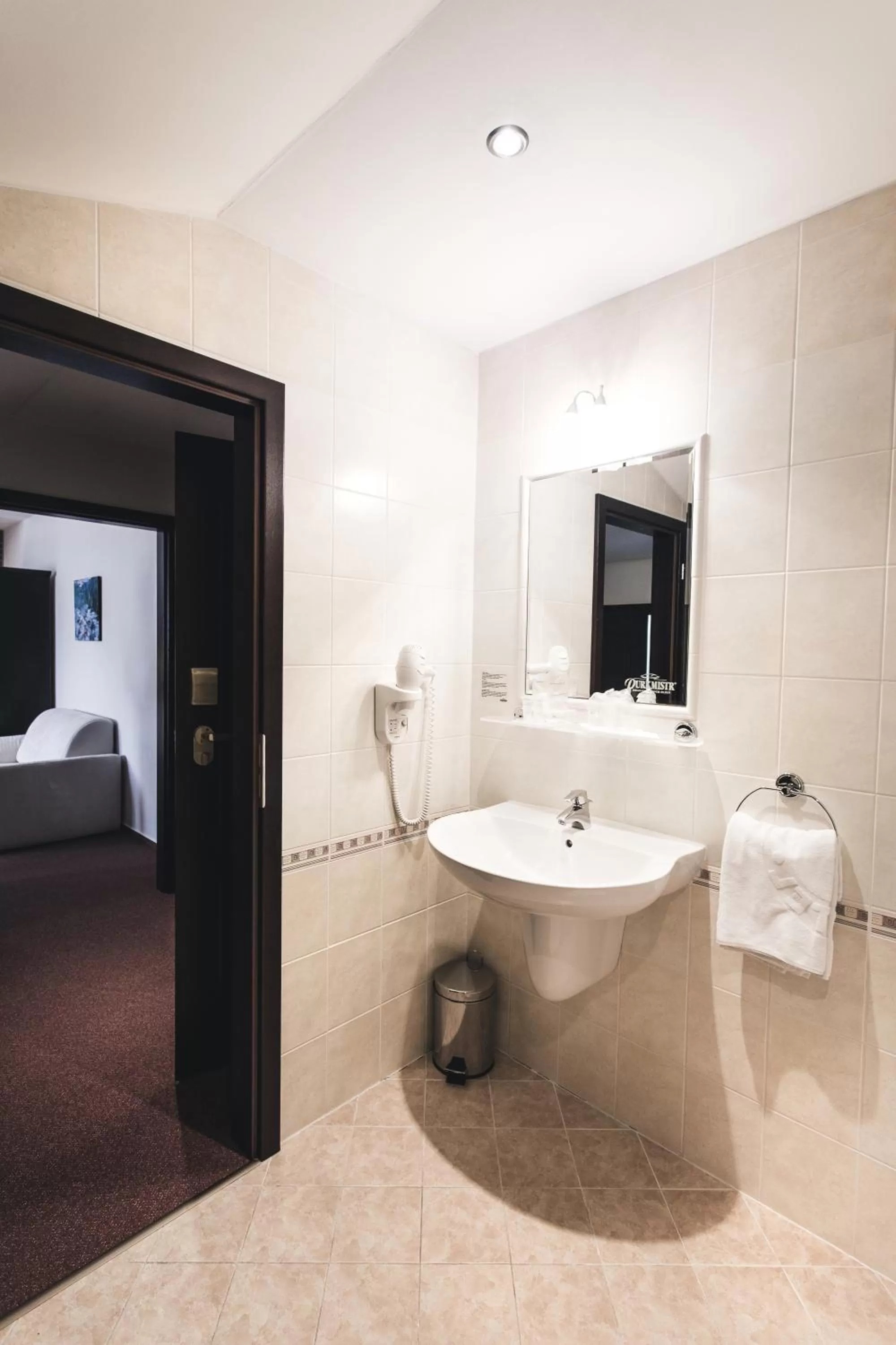 Bathroom in Hotel Purkmistr