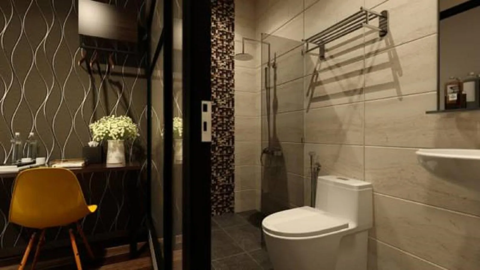 Bathroom in The Square Hotel