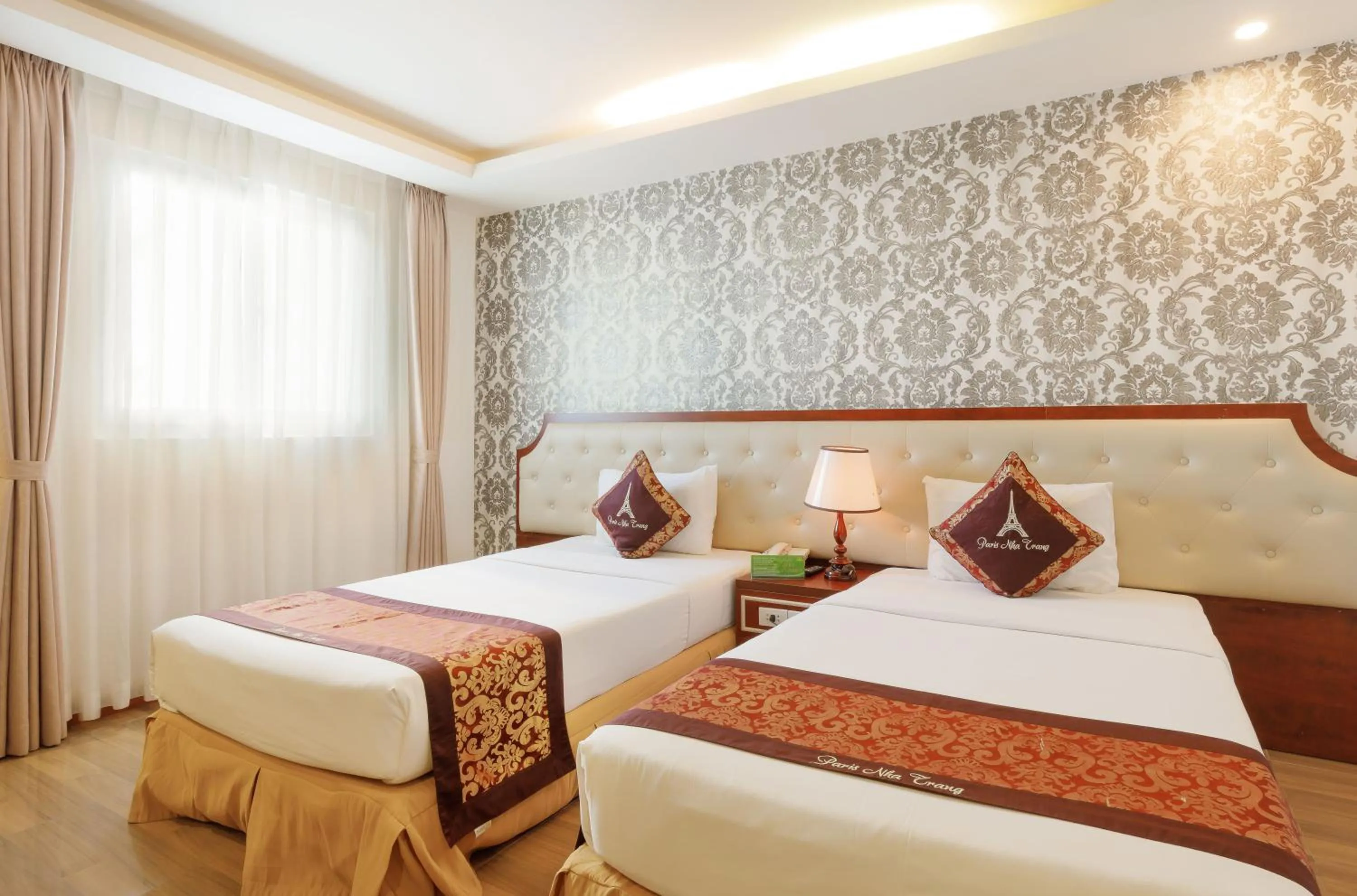 Bed in Paris Luxury Hotel & Apartment Nha Trang