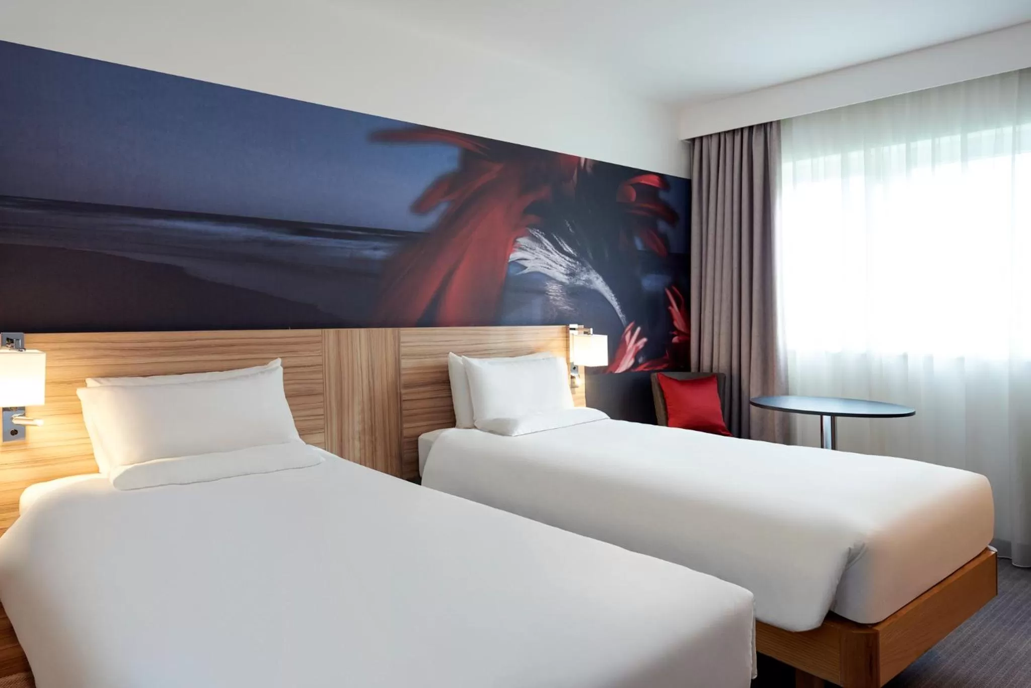 Bedroom, Bed in Novotel London Stansted Airport