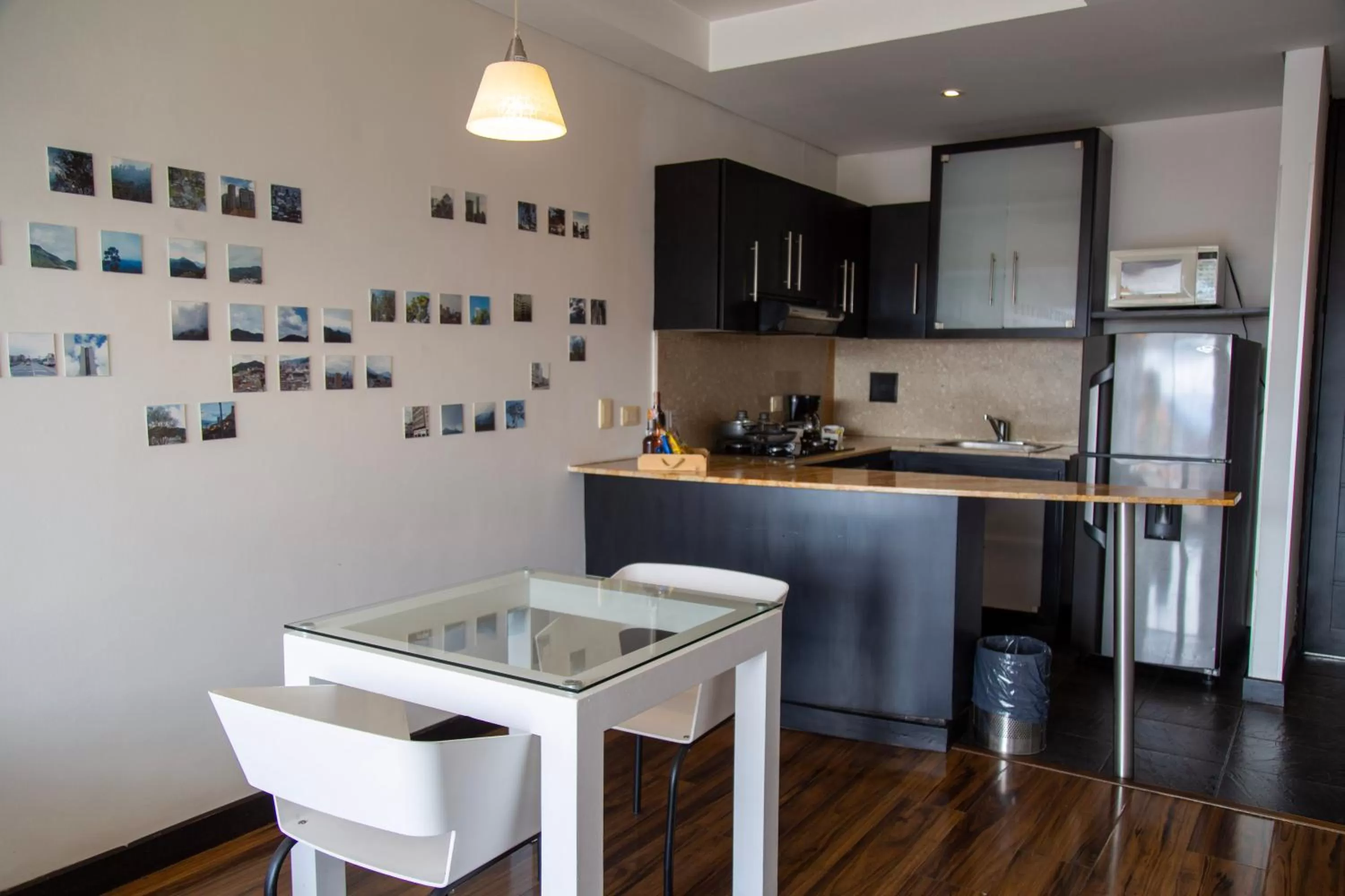 Kitchen or kitchenette in Hotel 104 Art Suites