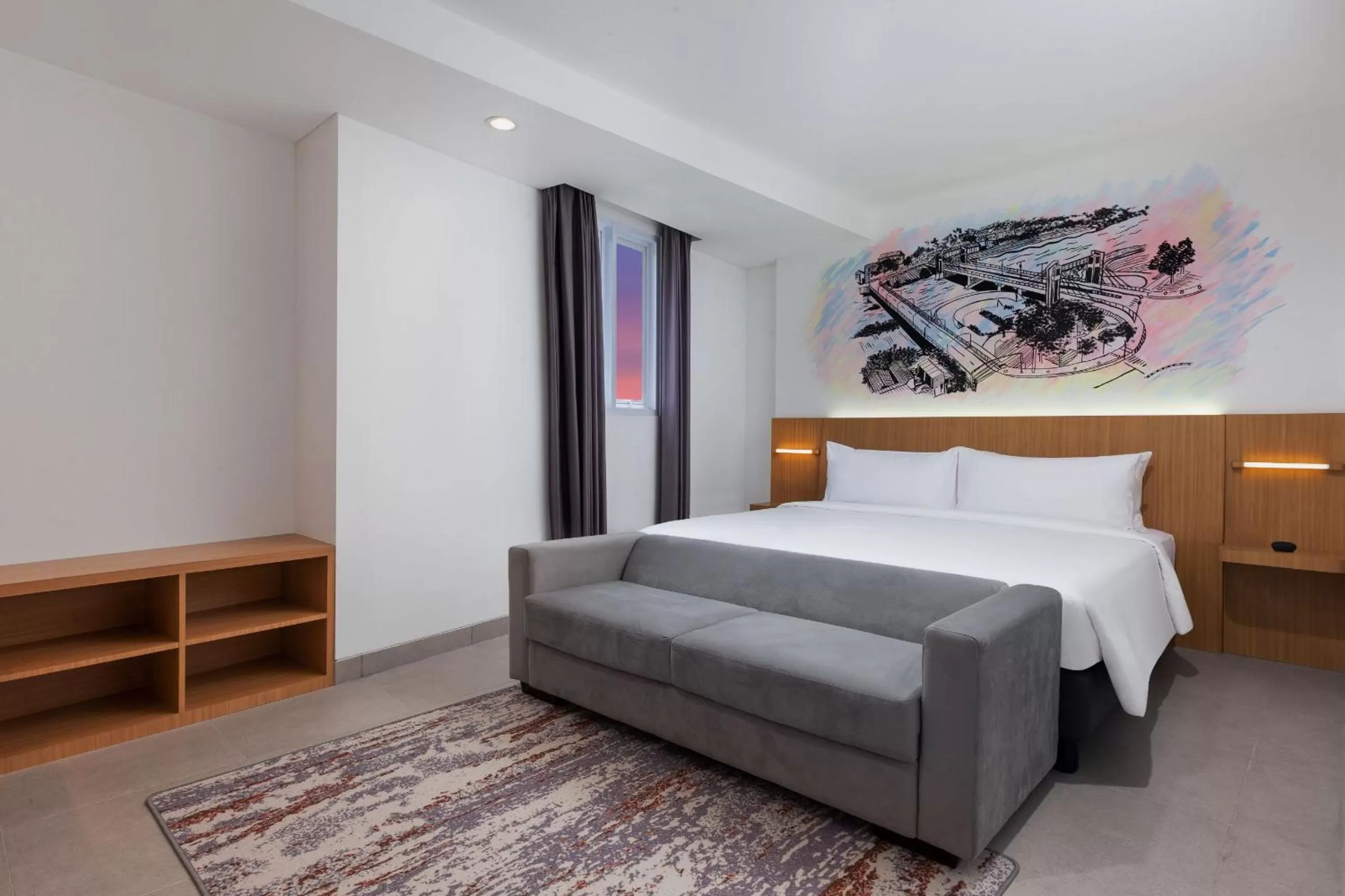 Bedroom, Bed in favehotel Kediri