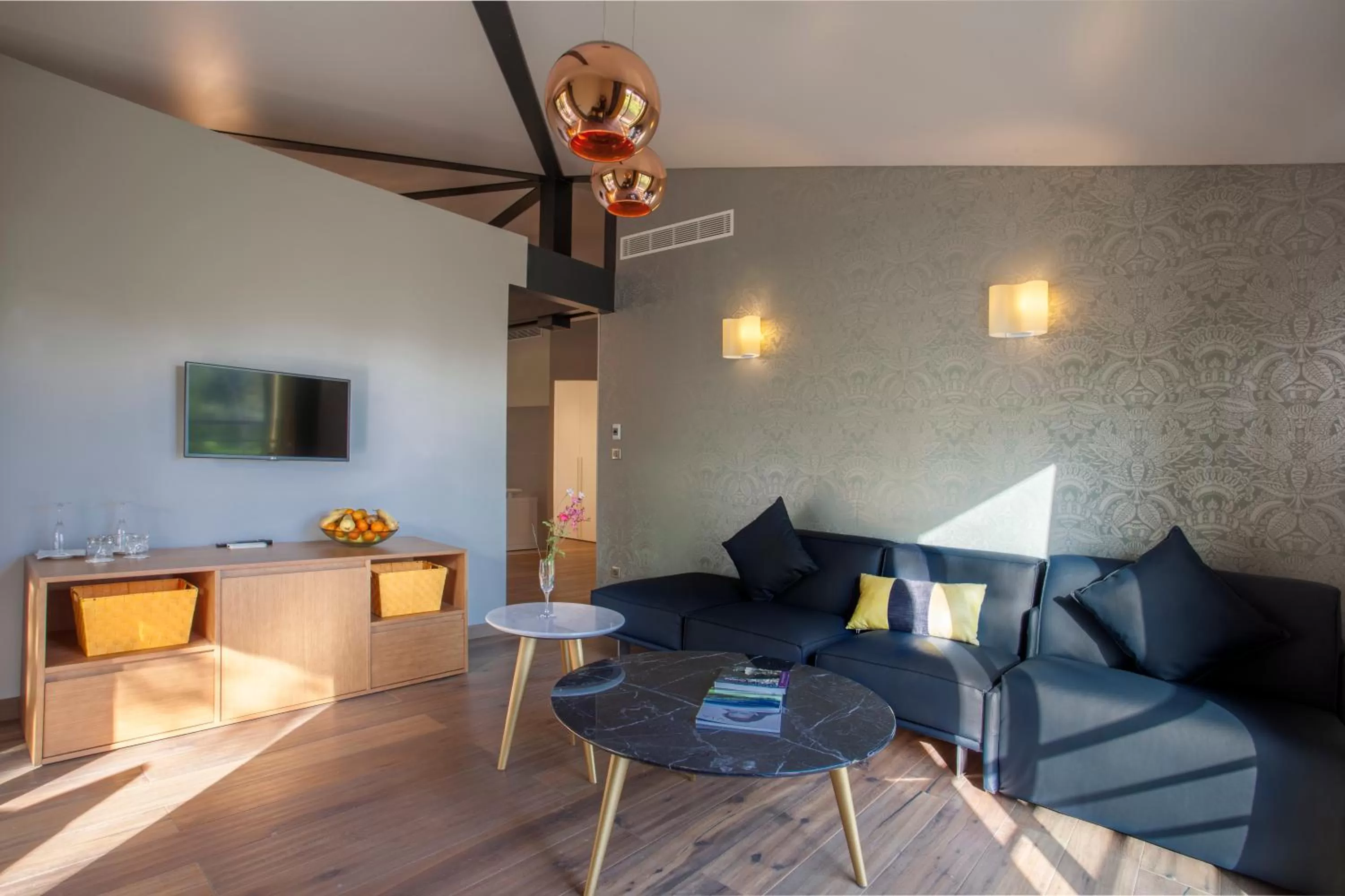 Seating area in Chez Walter