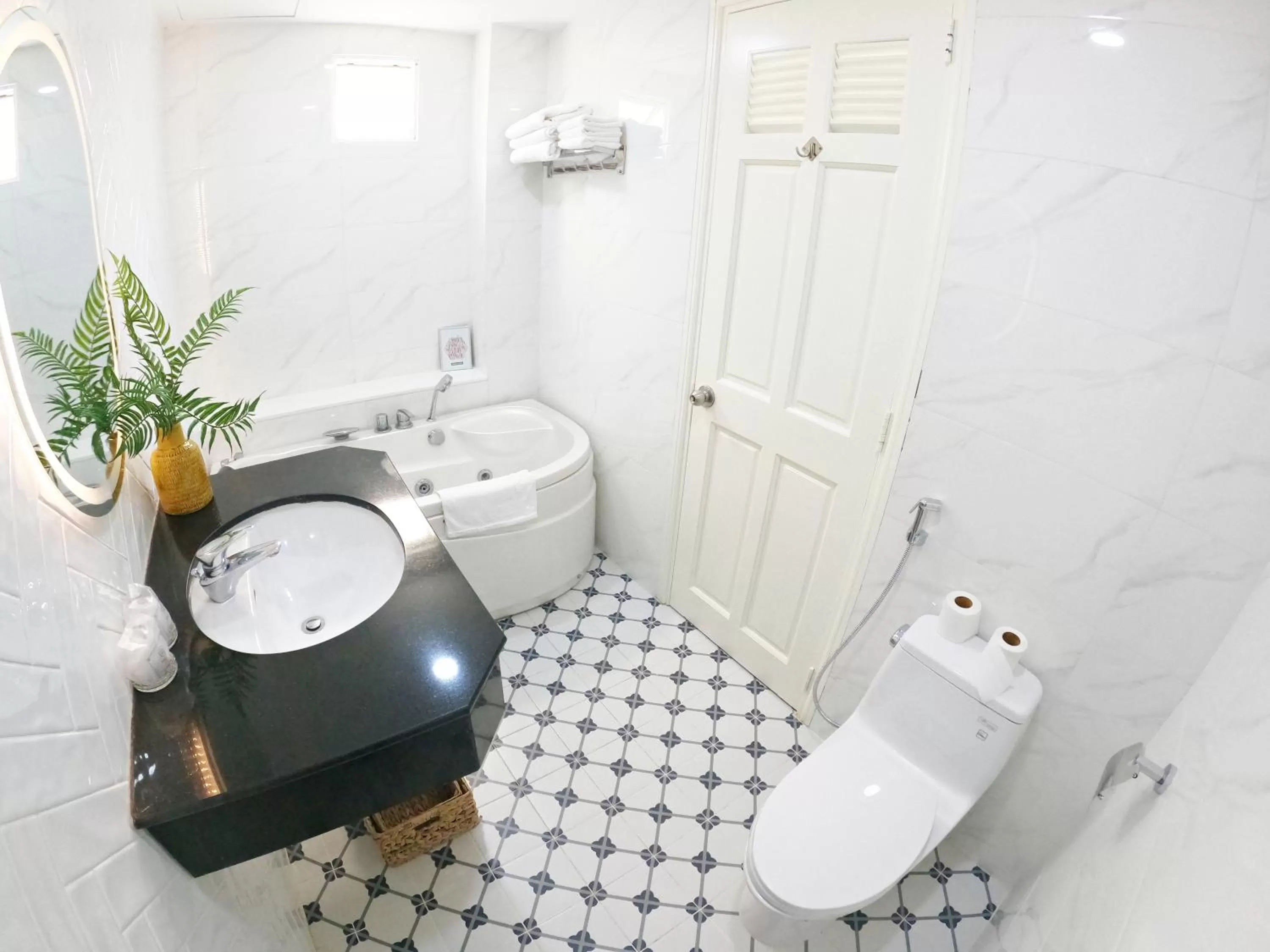 Bathroom in Dinh Phat Hotel