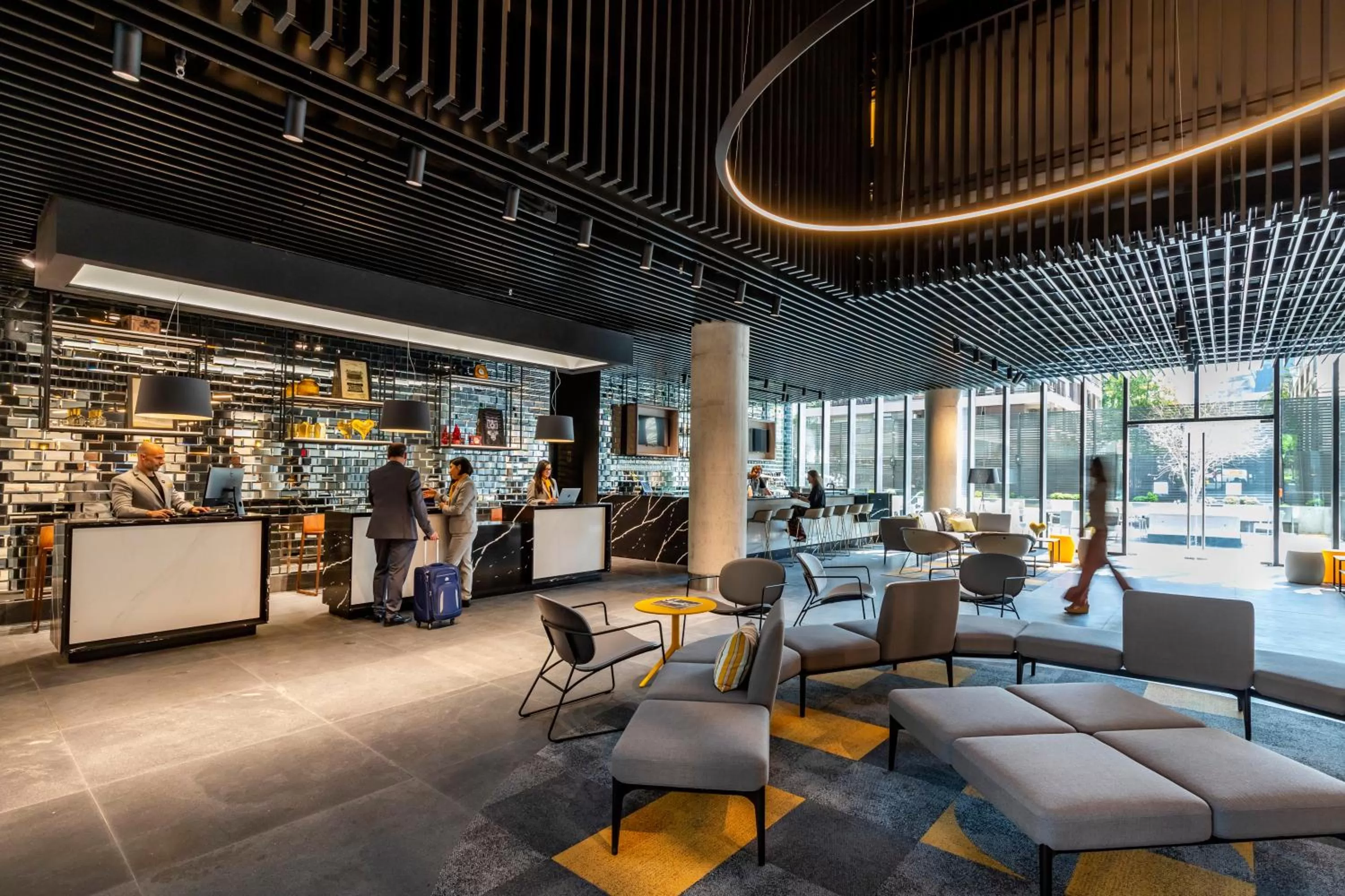 Lobby or reception in Ola Santiago Providencia, Tapestry Collection by Hilton