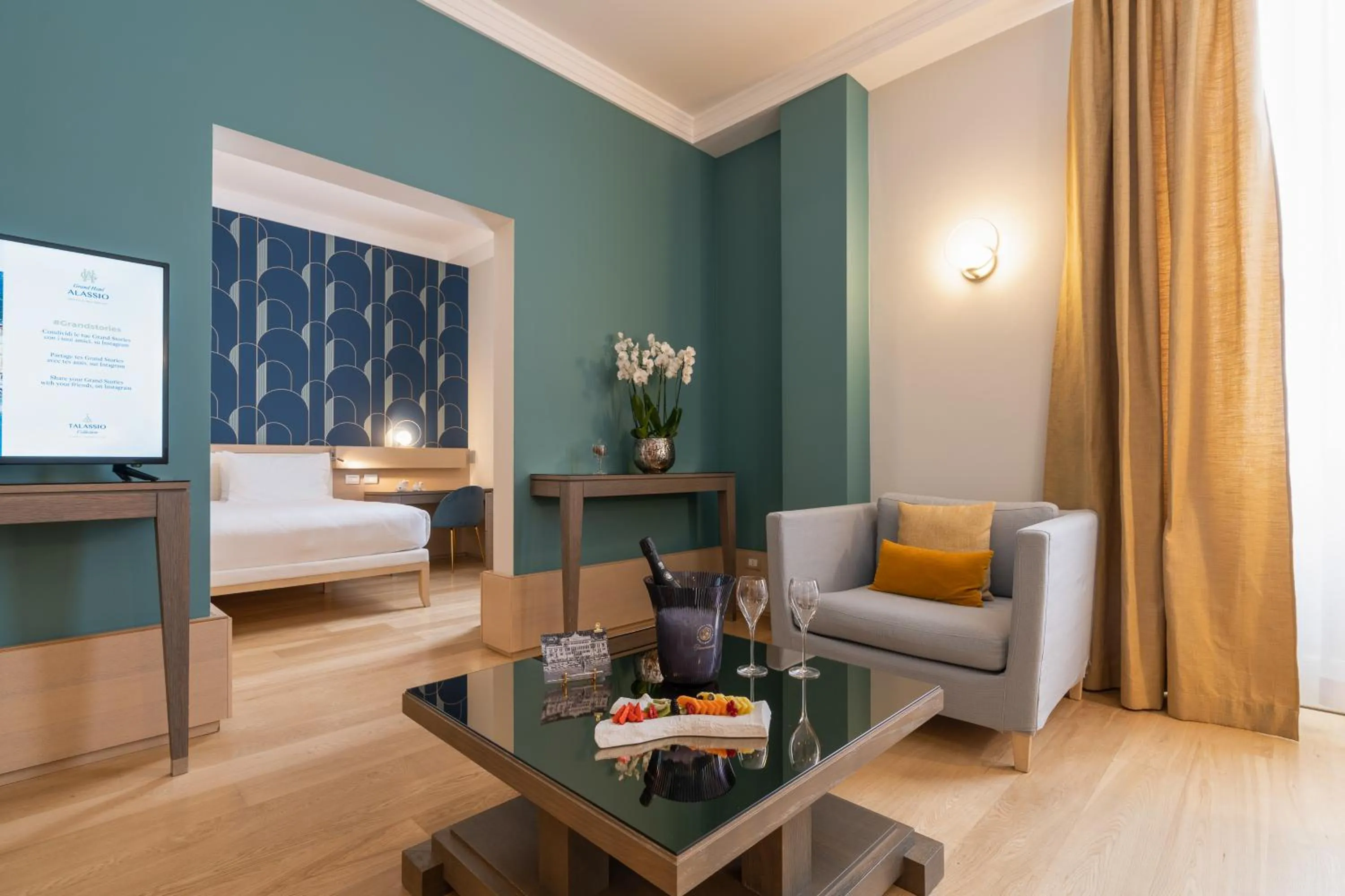 Bed in Grand Hotel Alassio Beach & Spa Resort - The Leading Hotels of the World