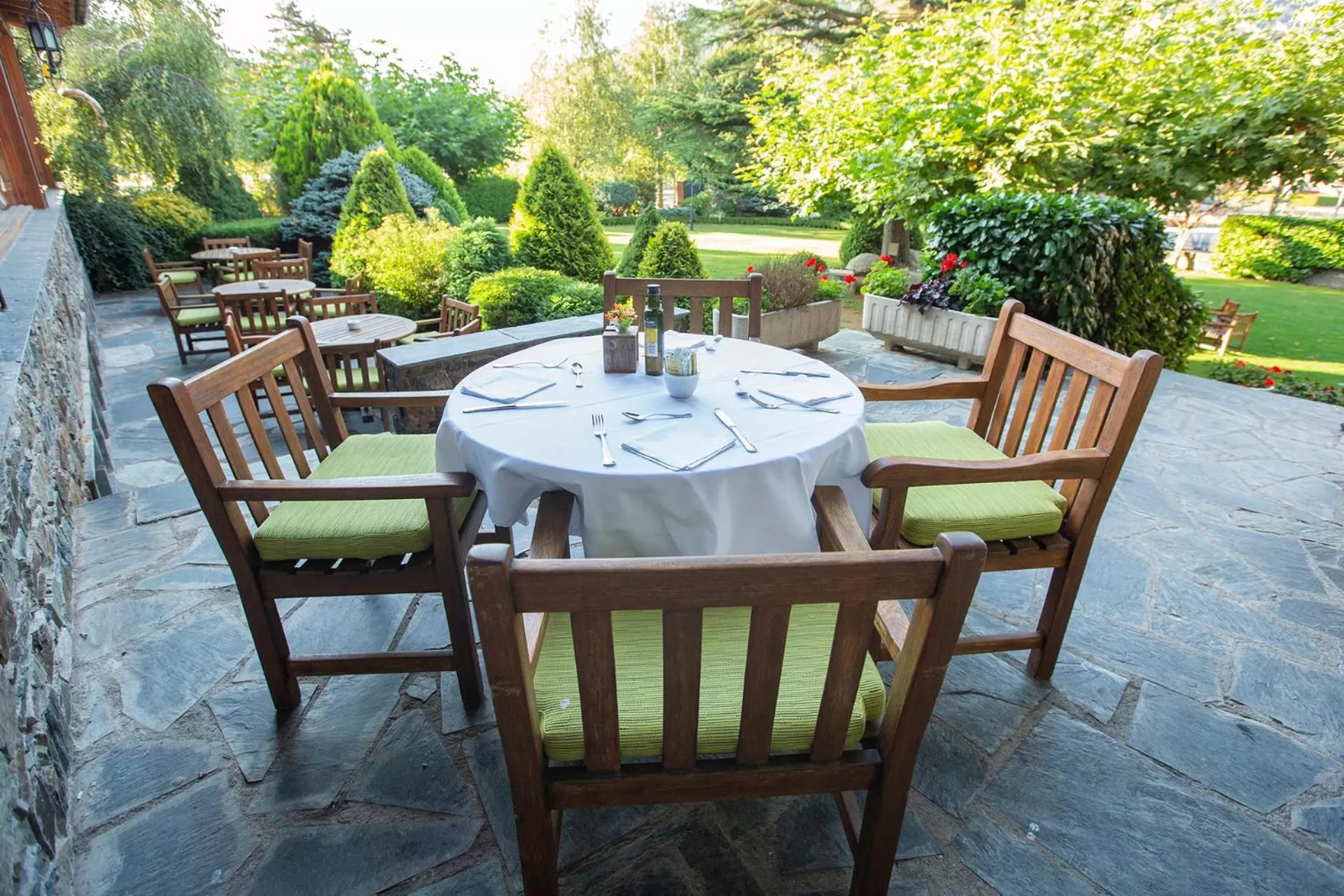 Balcony/Terrace in Hotel Grèvol Spa