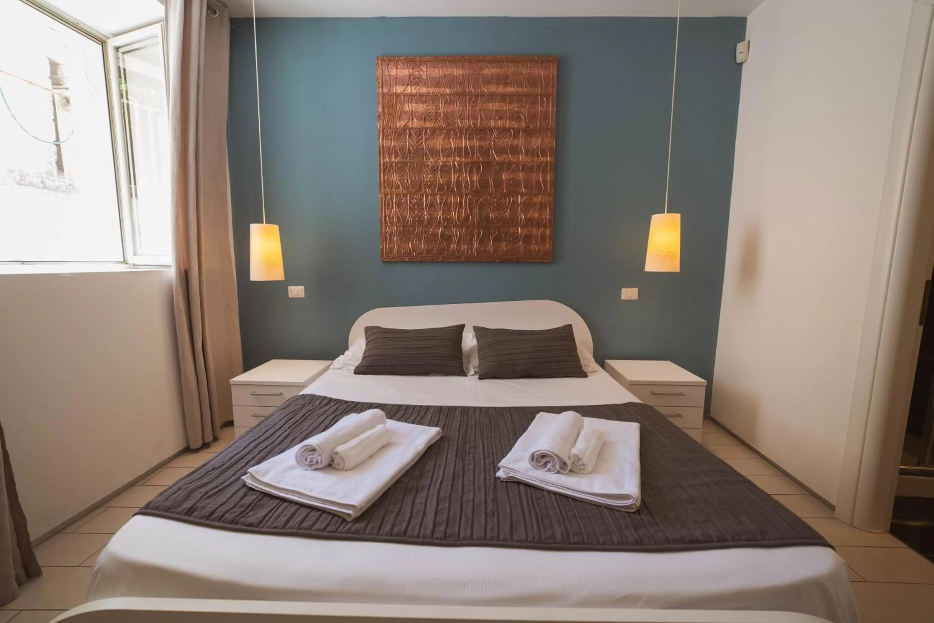 Bedroom, Bed in Villino Erminia - Seaside Art b&b