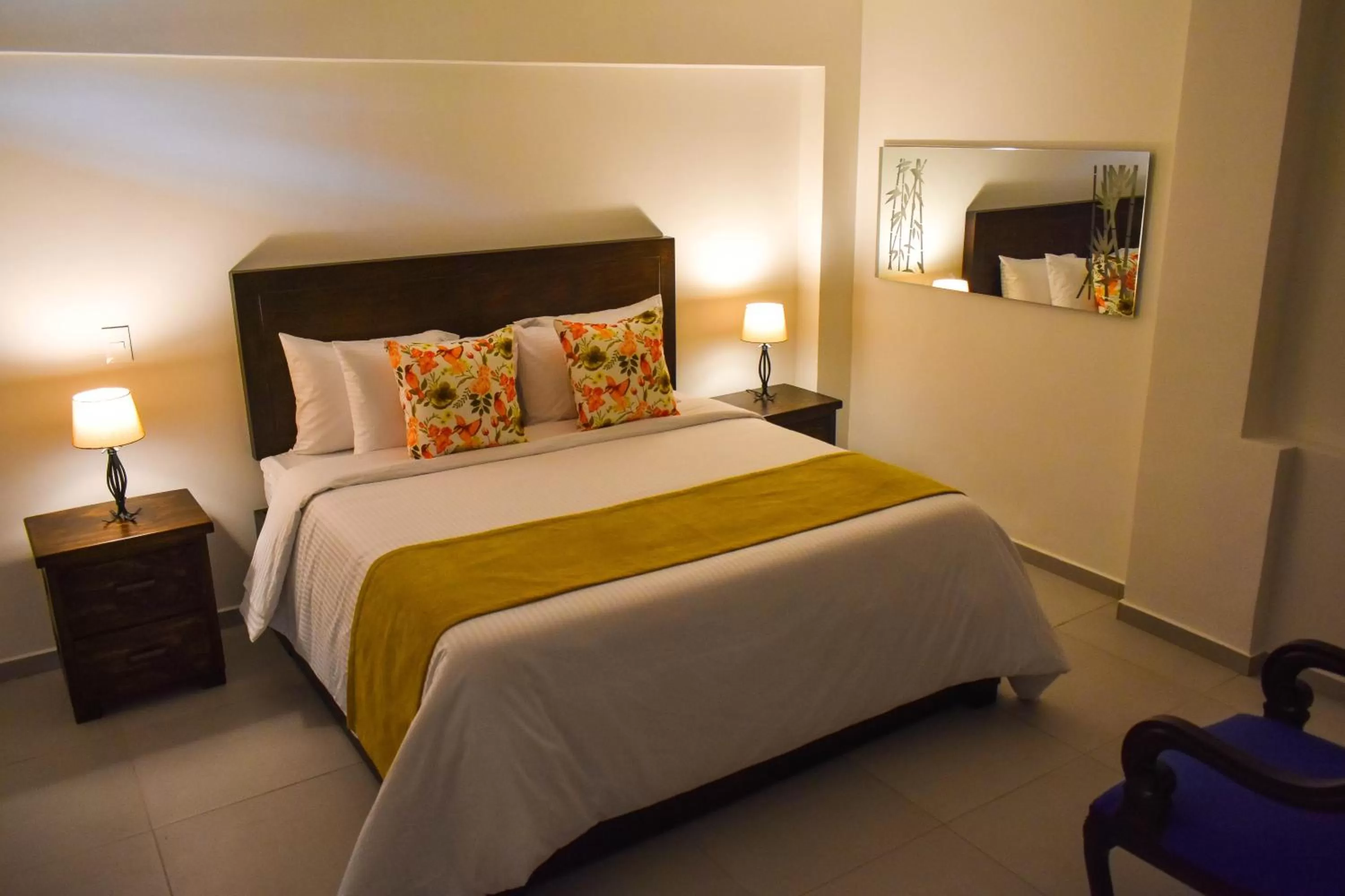 Bed in Guaduales Ecohotel