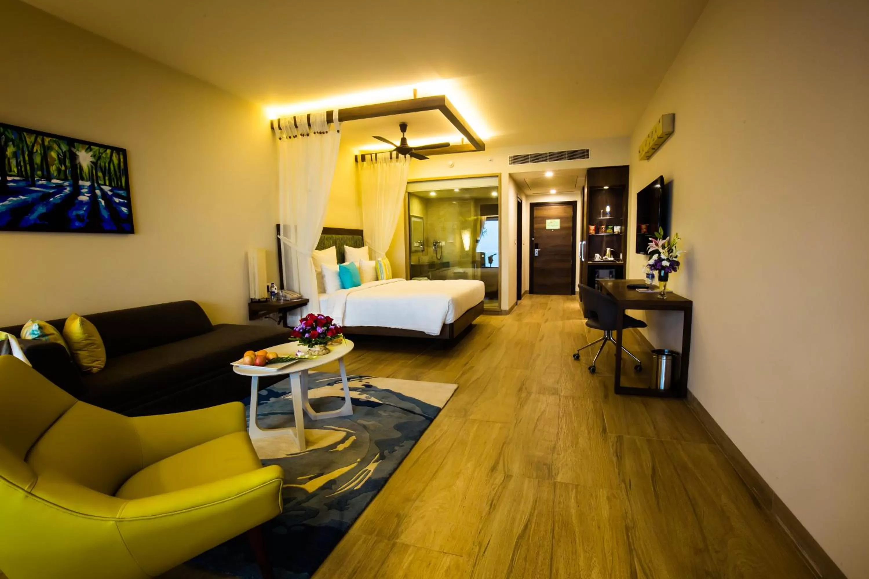 Living room, Bed in The Bheemli Resort Managed by AccorHotels