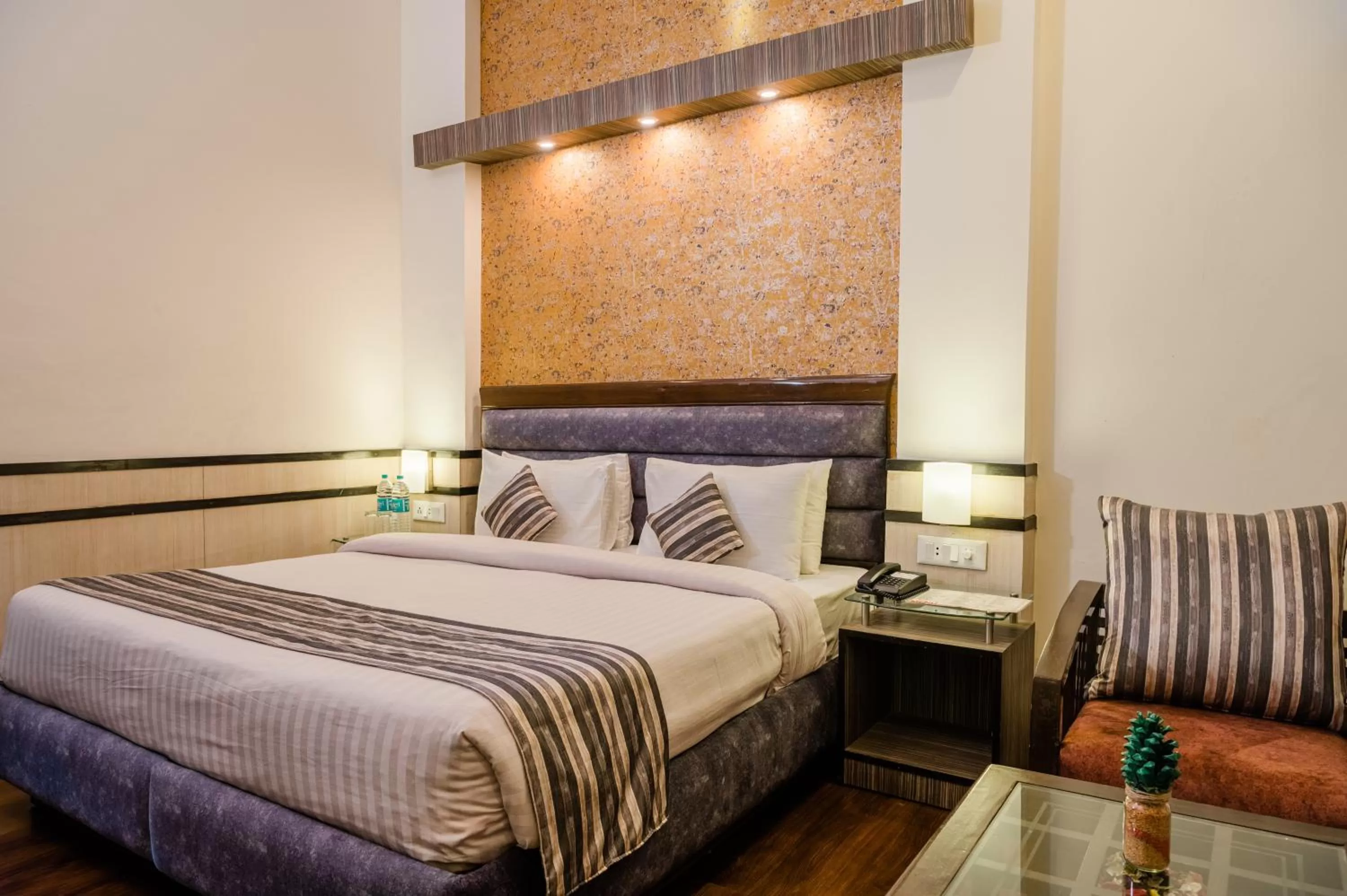 Bed in Hotel Shiva Continental