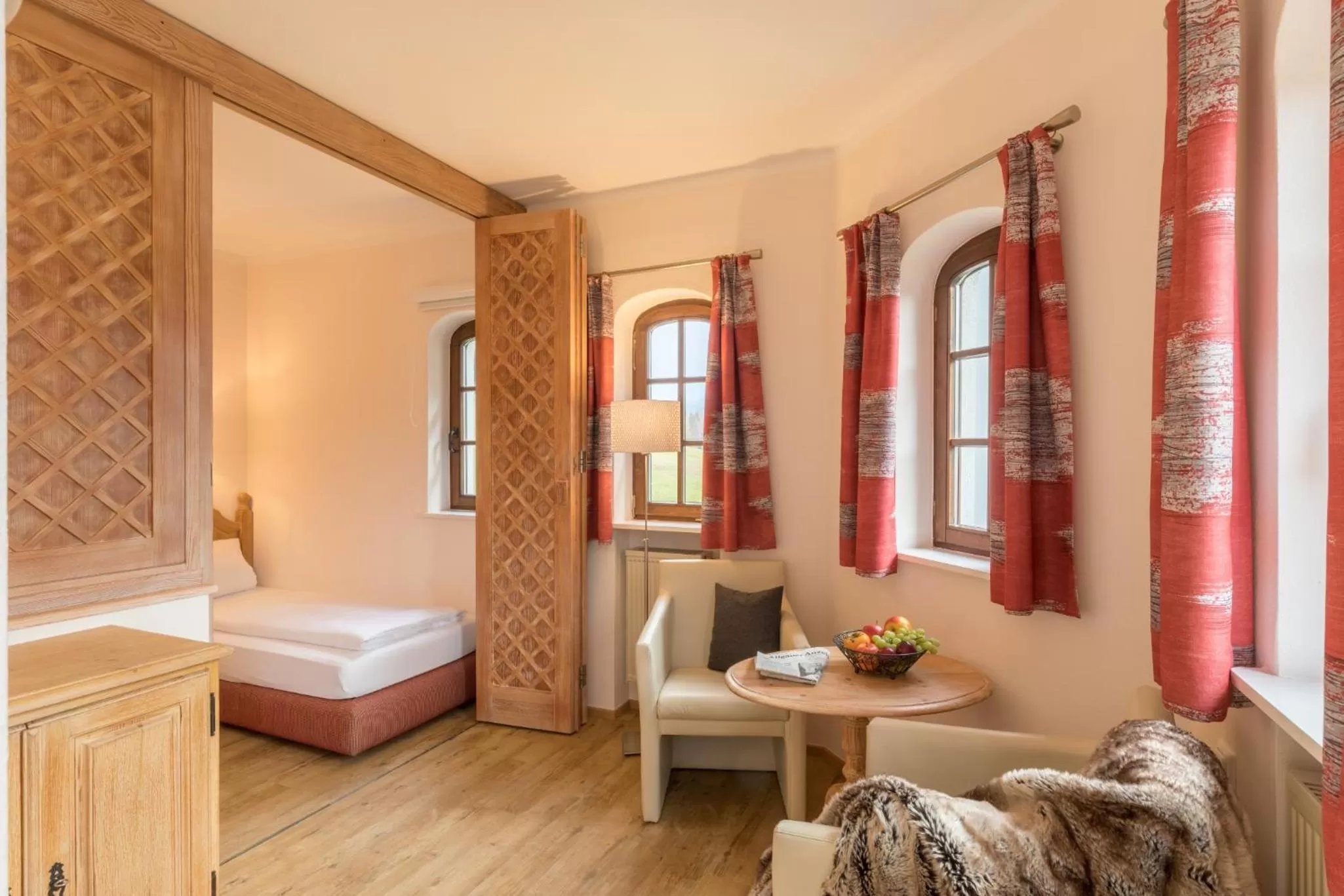 Photo of the whole room, Bed in MONDI Resort und Chalet Oberstaufen