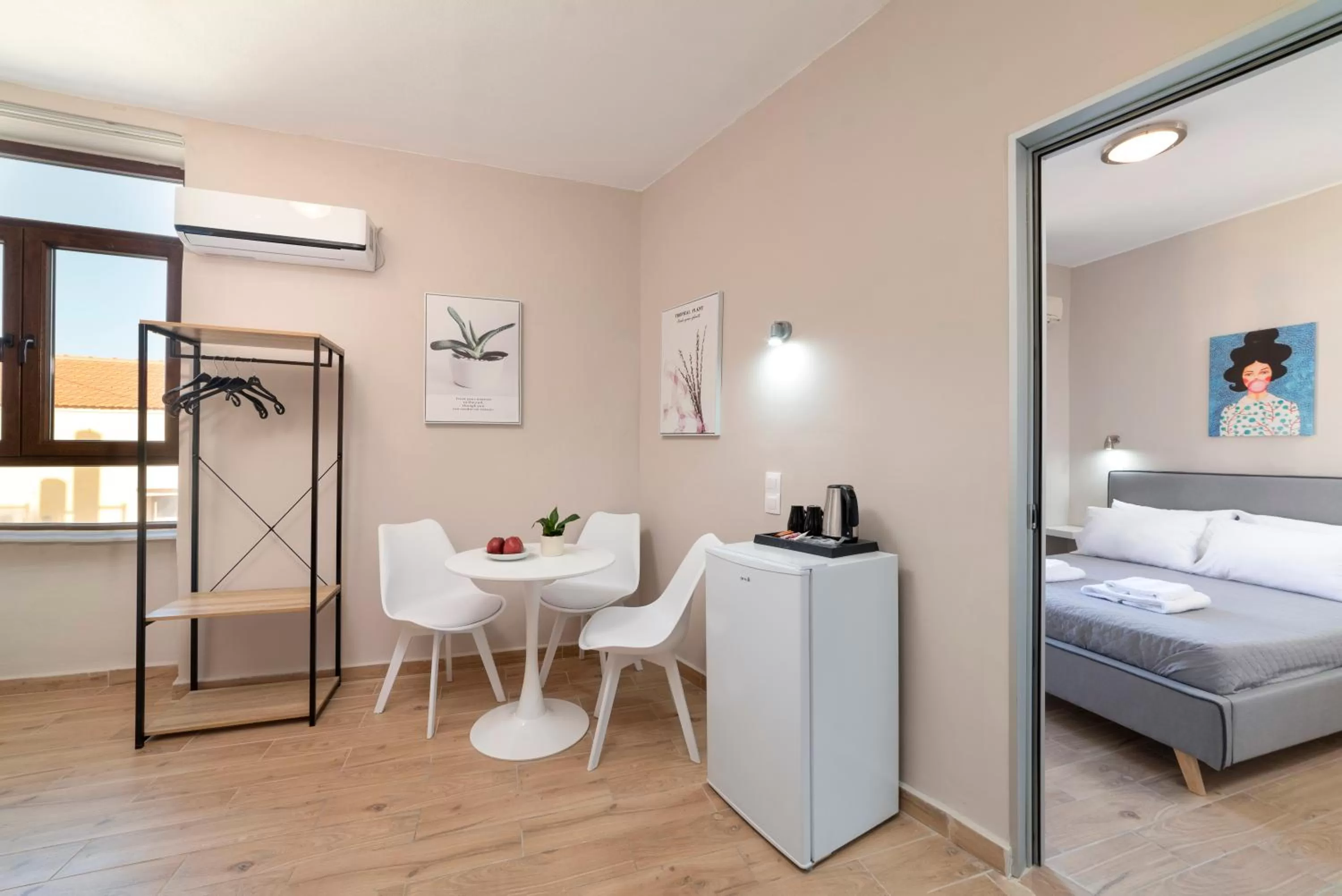 Area and facilities, Bed in Faros Rooms