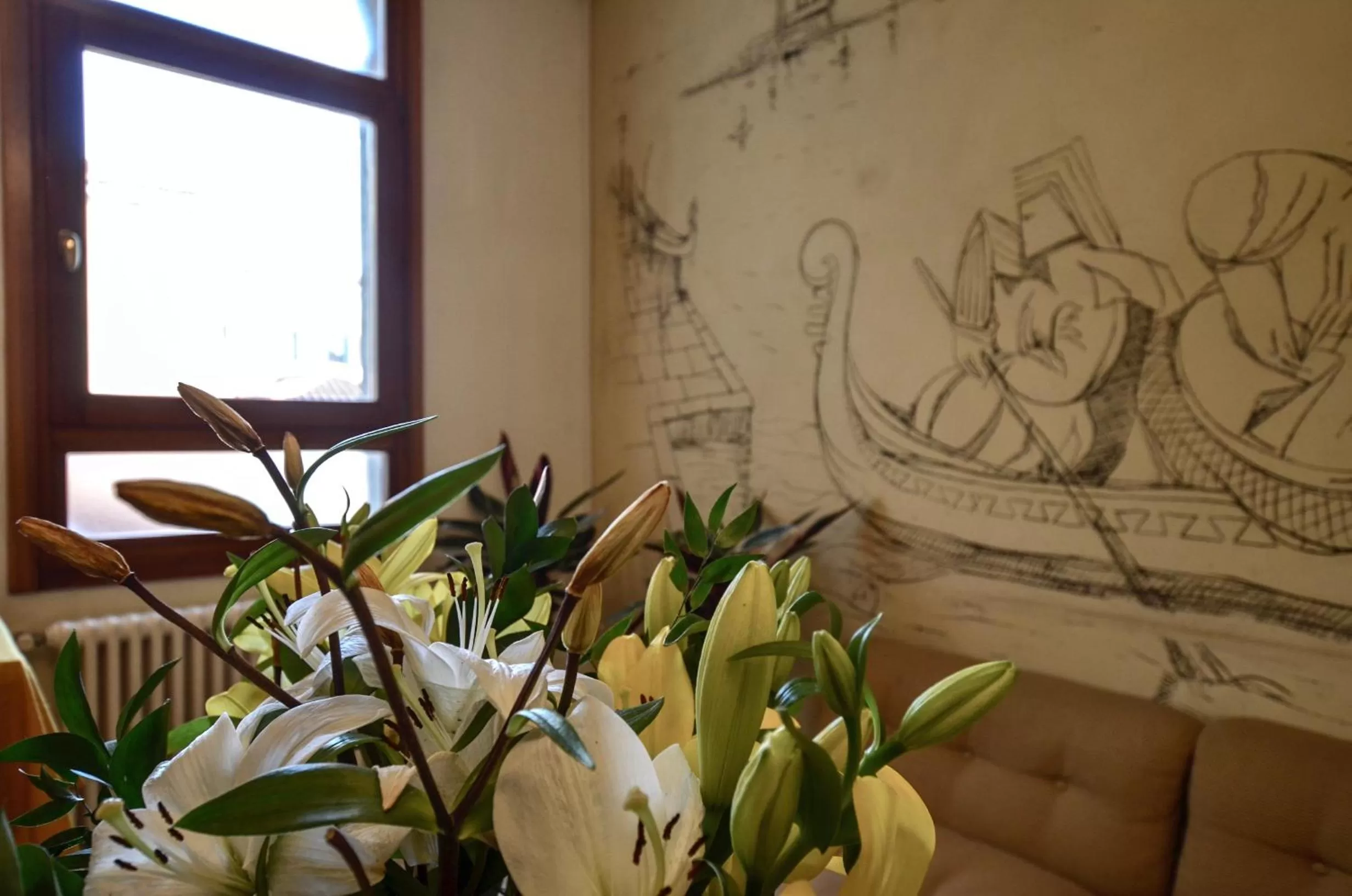 Communal lounge/ TV room in Locanda Silva