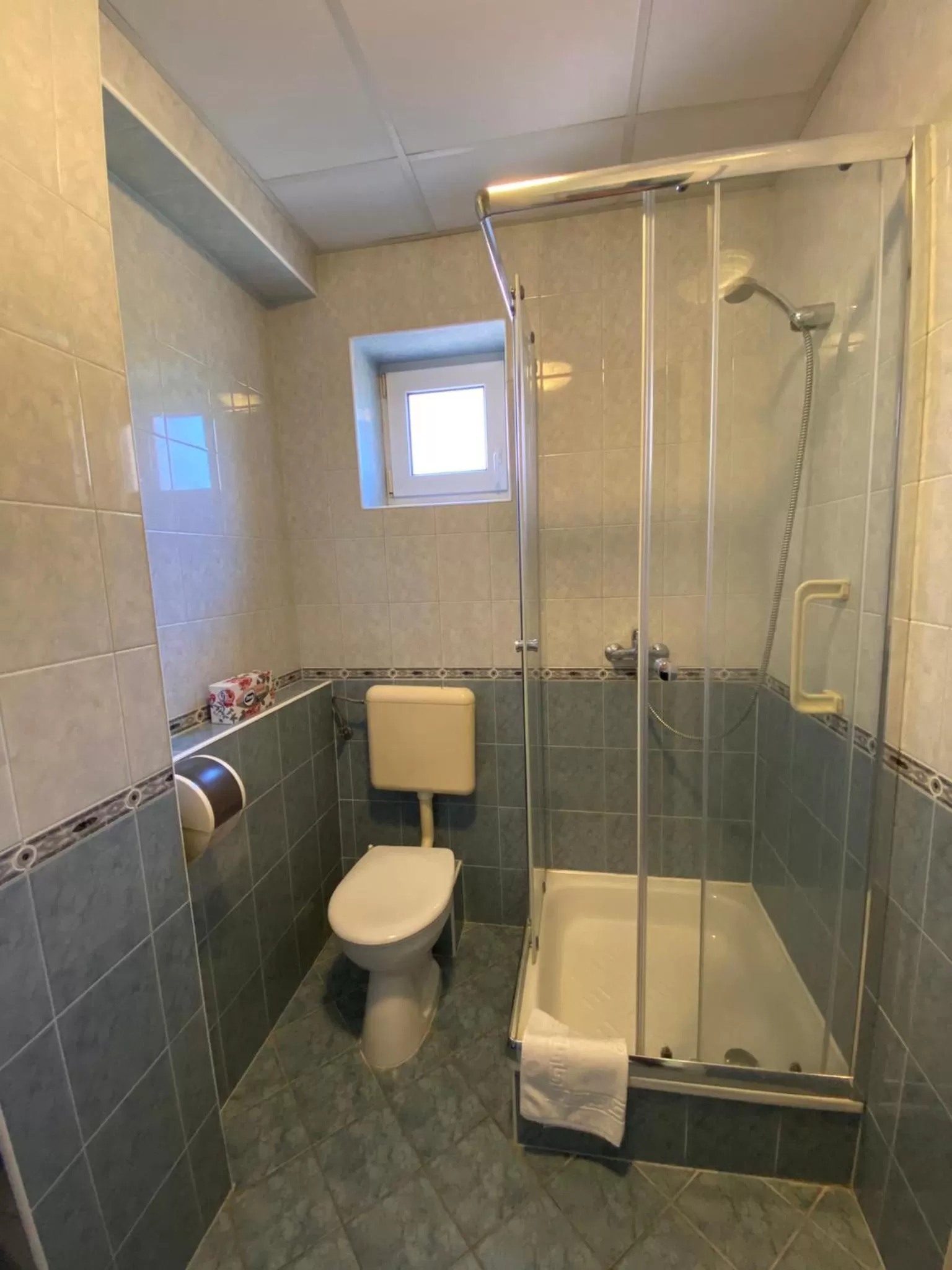 Shower in Tisza Alfa Hotel