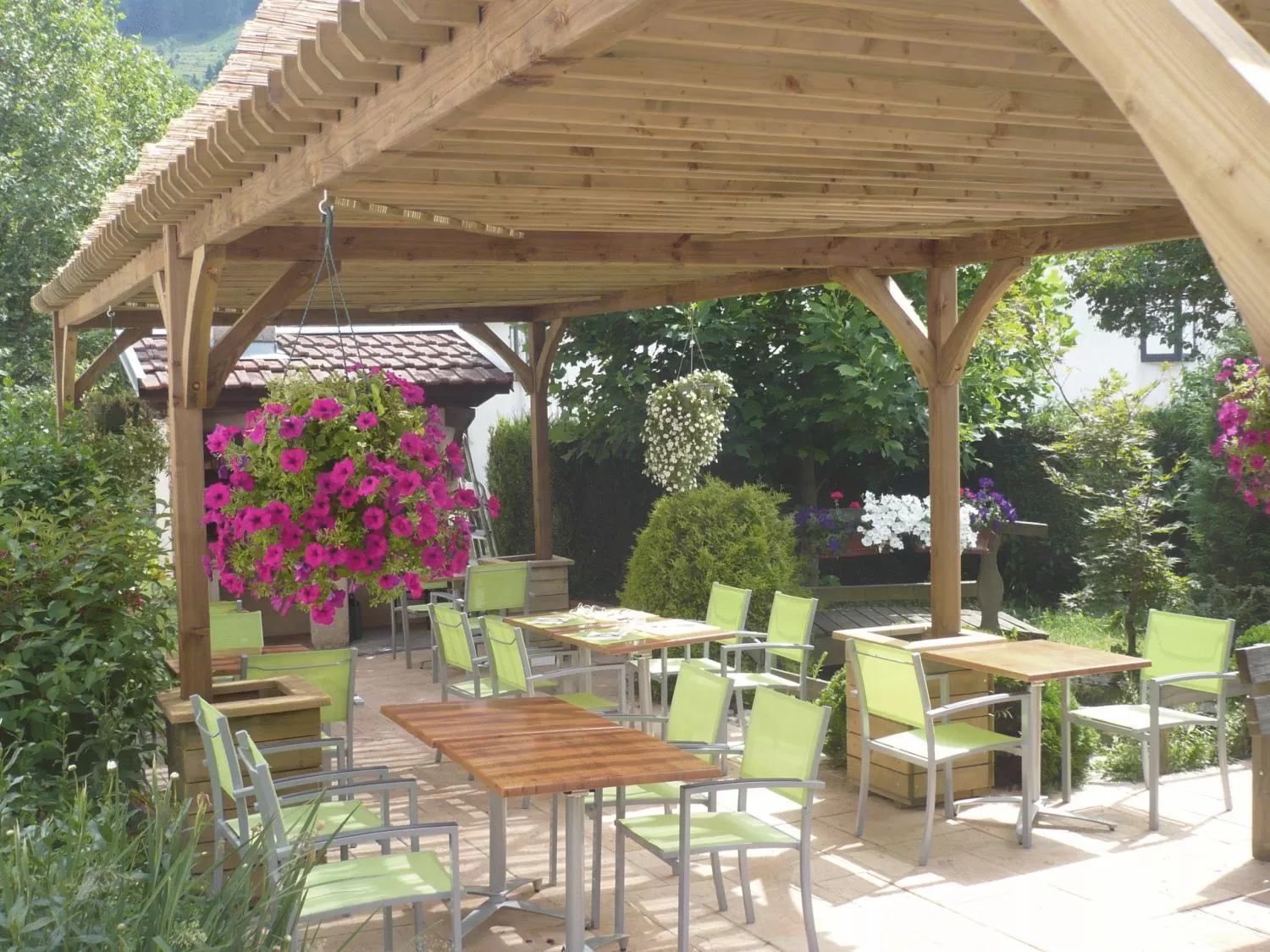 Balcony/Terrace in Hotel Restaurant Du Haut Du Roc