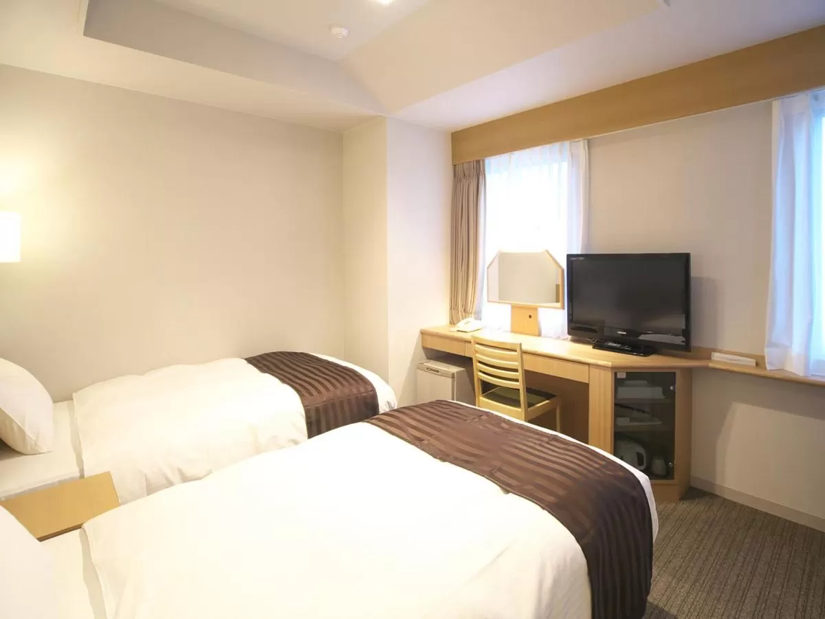 Photo of the whole room, Bed in Yokote Plaza Hotel