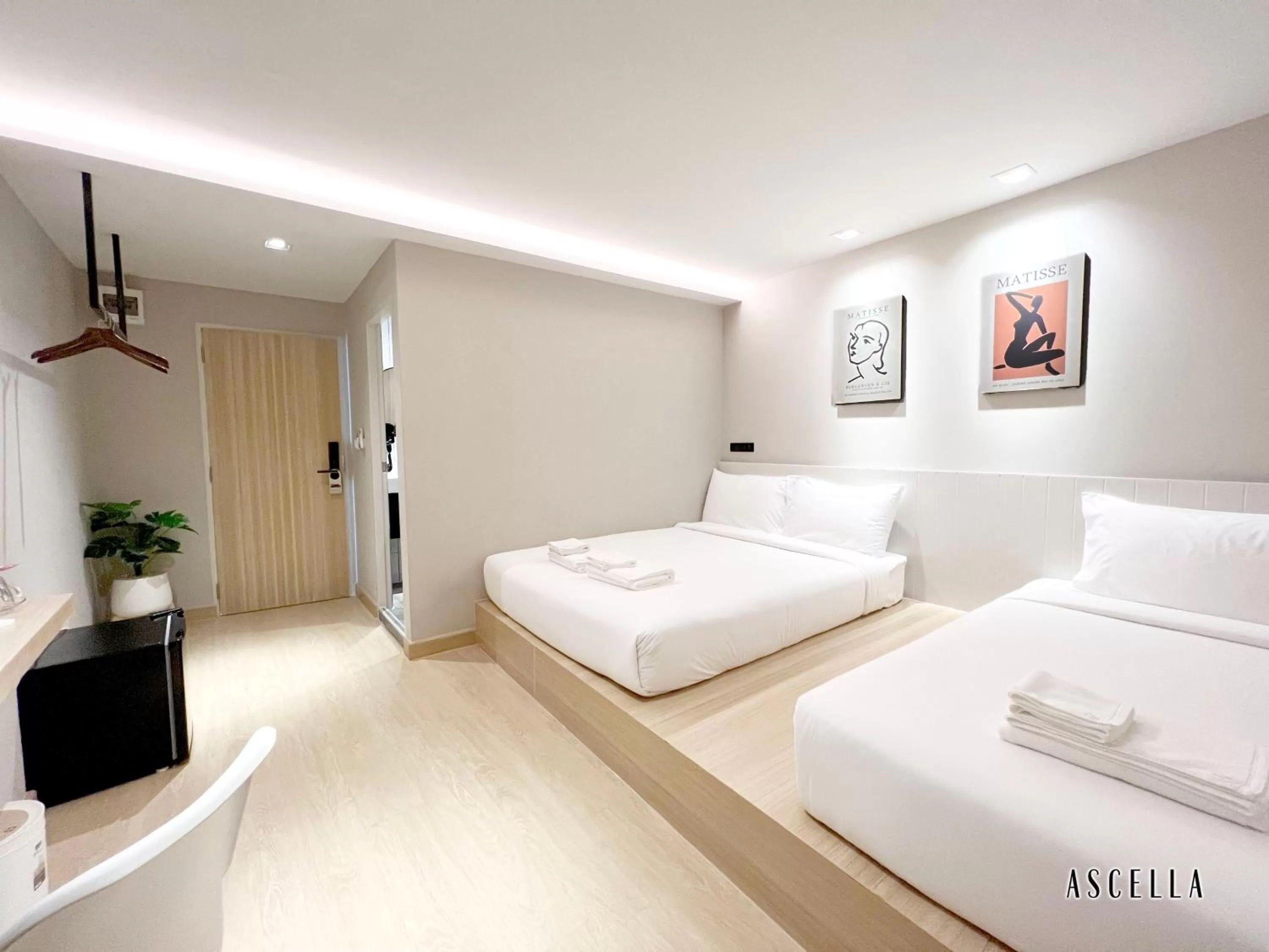 Bed in Ascella Bangkok Hotel