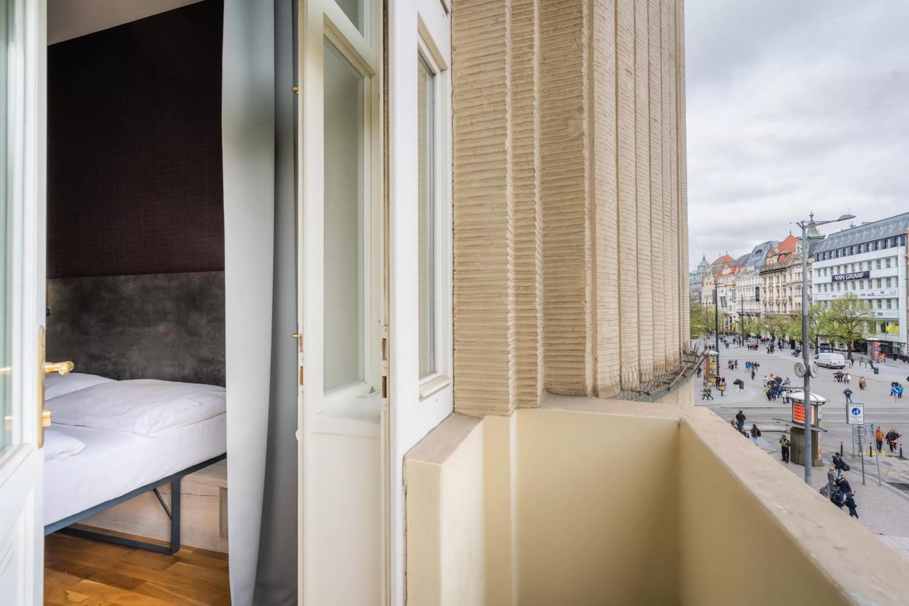 Balcony/Terrace, Bed in EA ApartHotel Melantrich