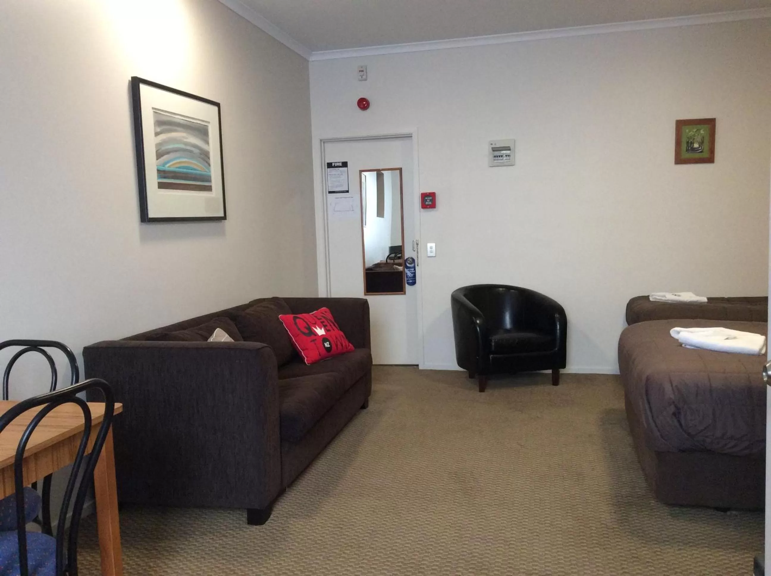 Bed in Motel on Carroll