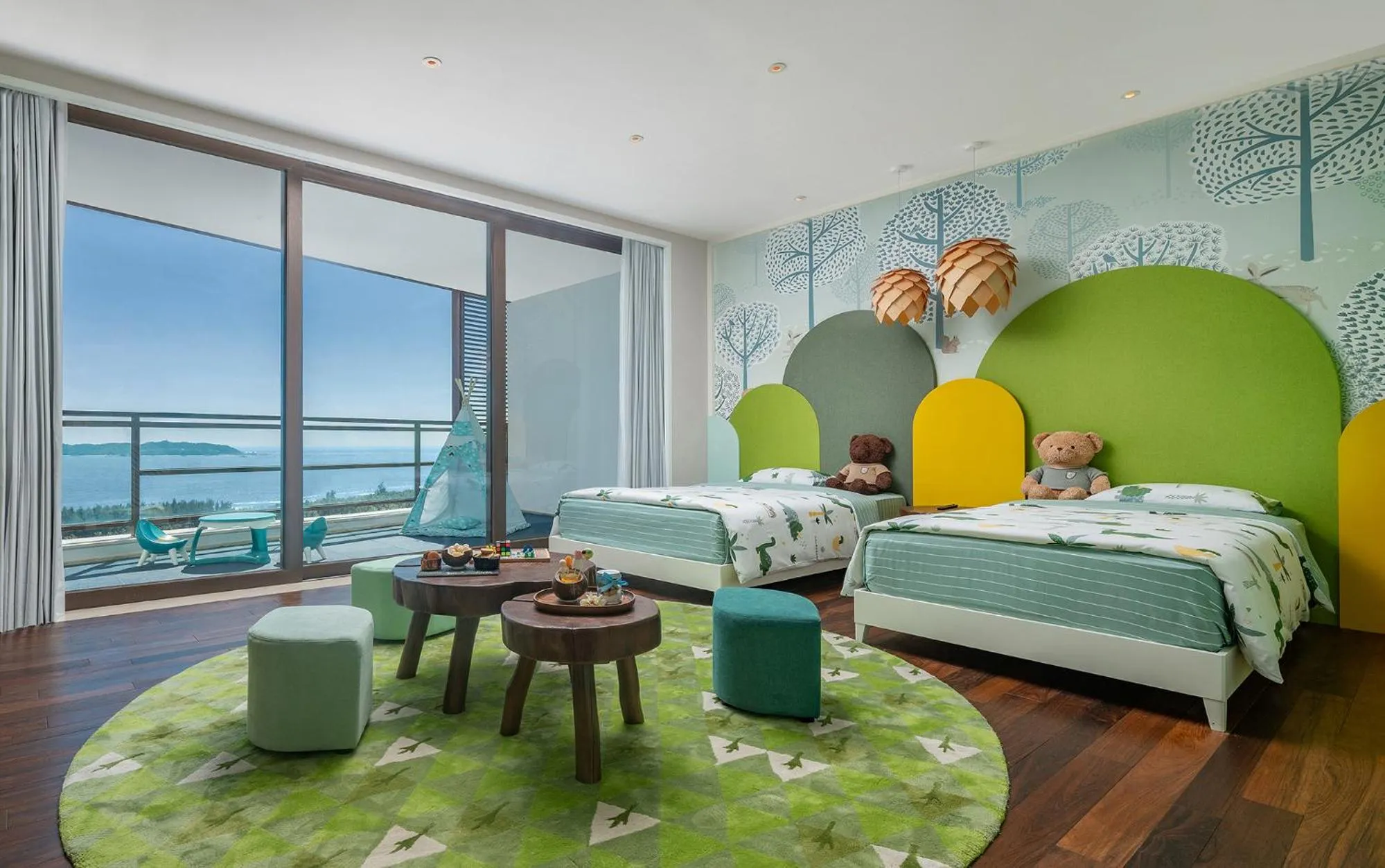 Balcony/Terrace, Bed in Grand Hyatt Sanya Haitang Bay Resort and Spa