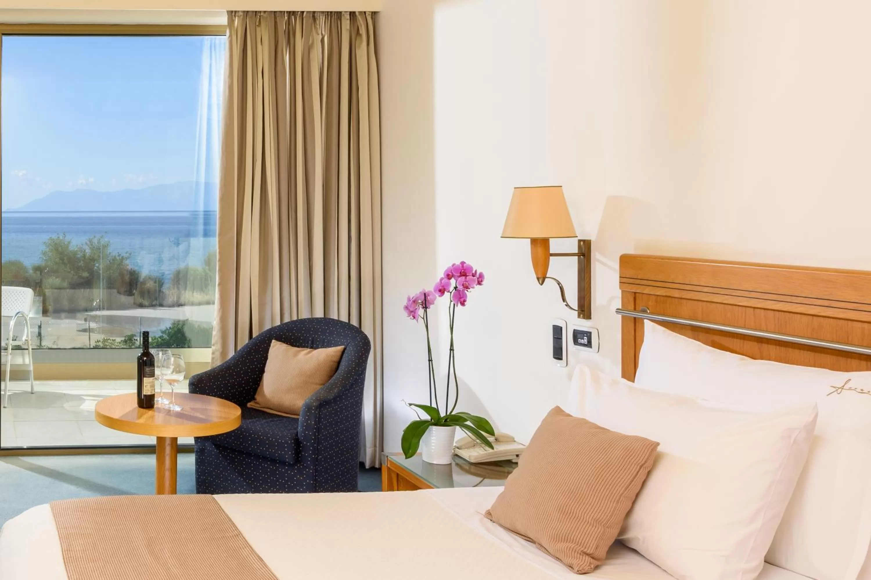 Bed in Alexander Beach Hotel & Spa