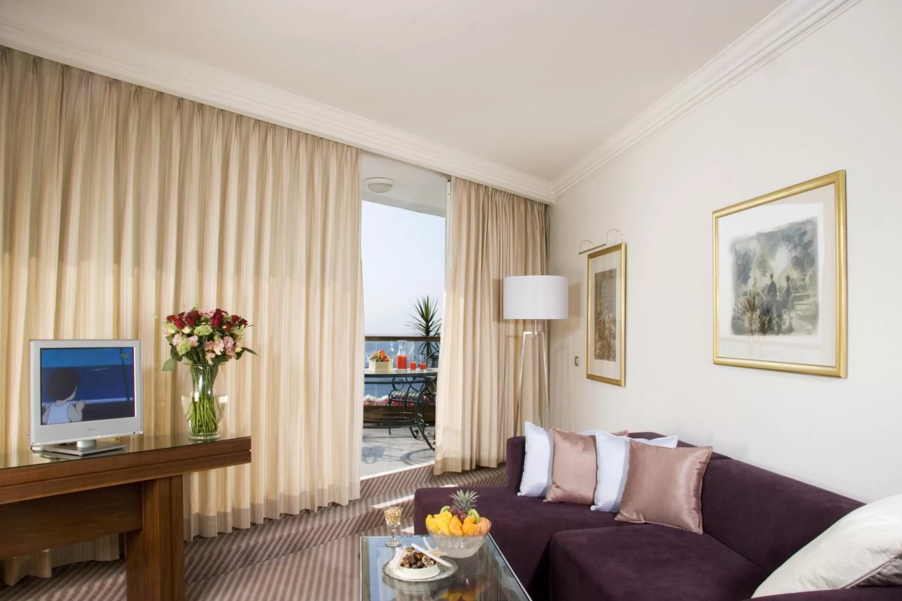 Living room in Royal Beach Eilat by Isrotel Exclusive